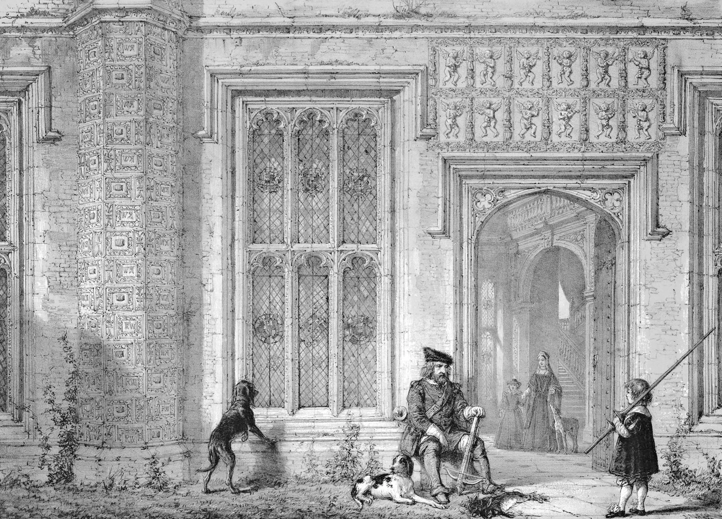 Entrance to the Hall, Sutton Place, Near Guildford, Surrey