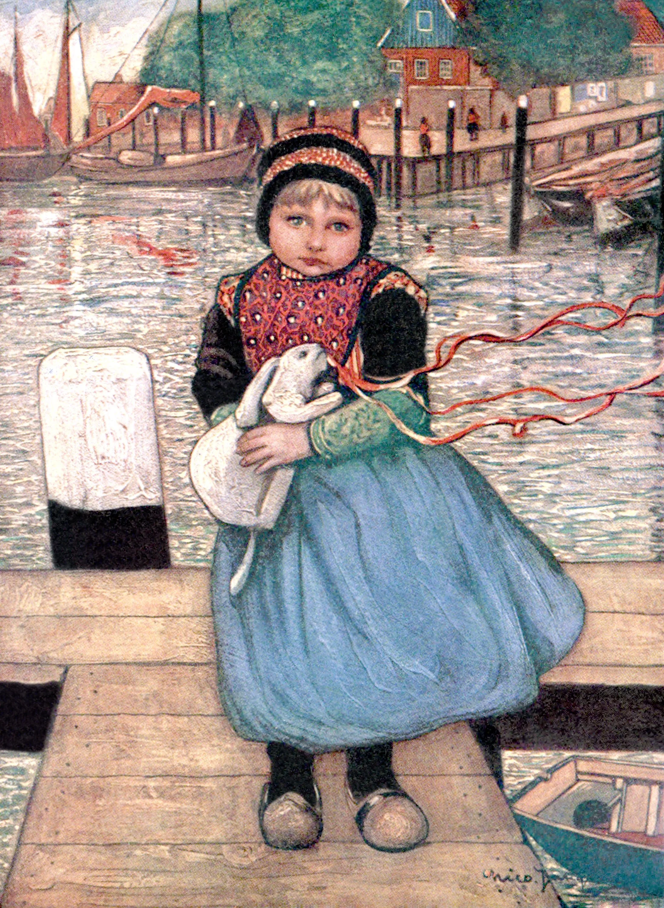 A Girl with a Rabbit