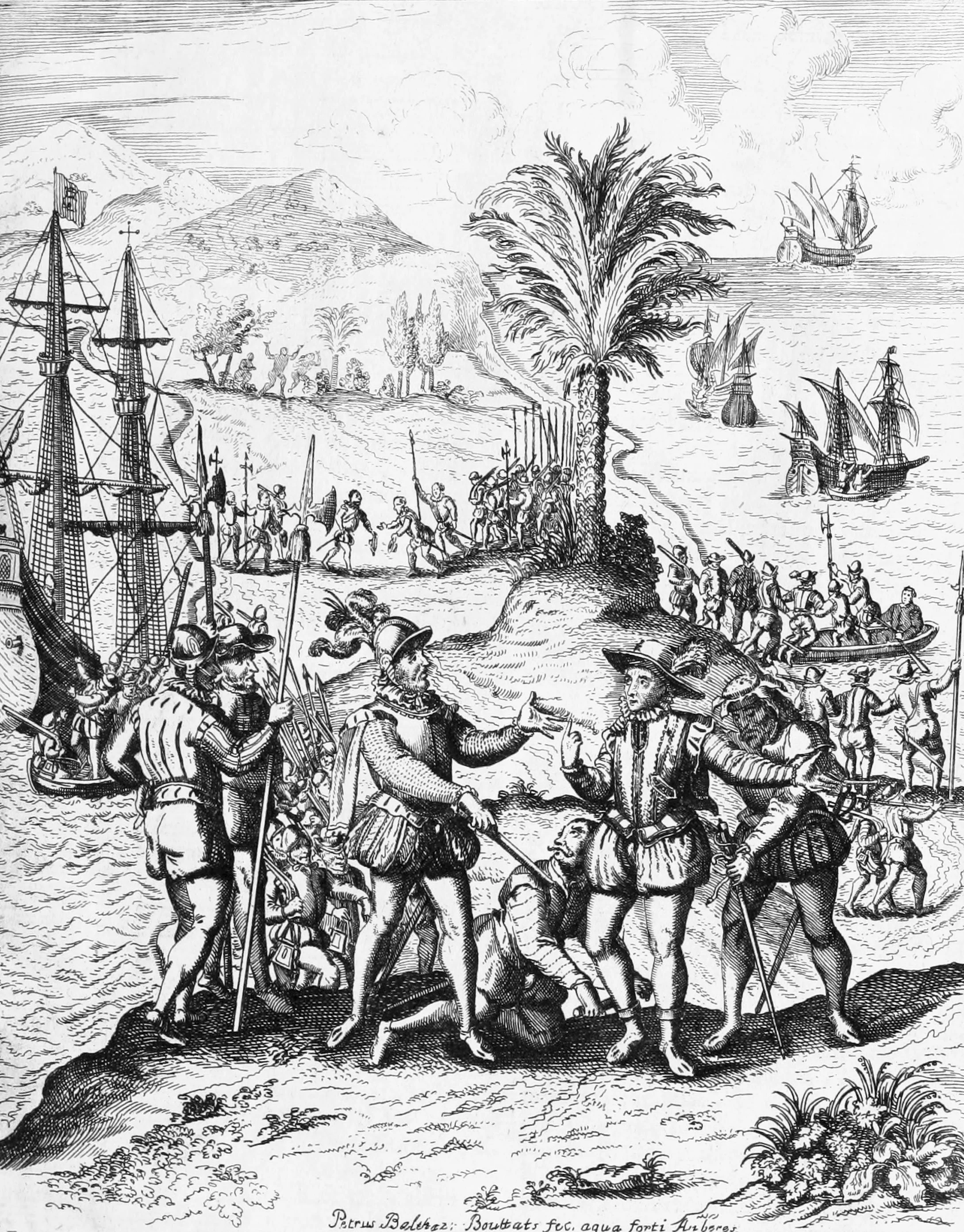 Francifco de Bobadilla sent prisoners to Castile to the Admiral Don Cristoval Colonel and his brothers