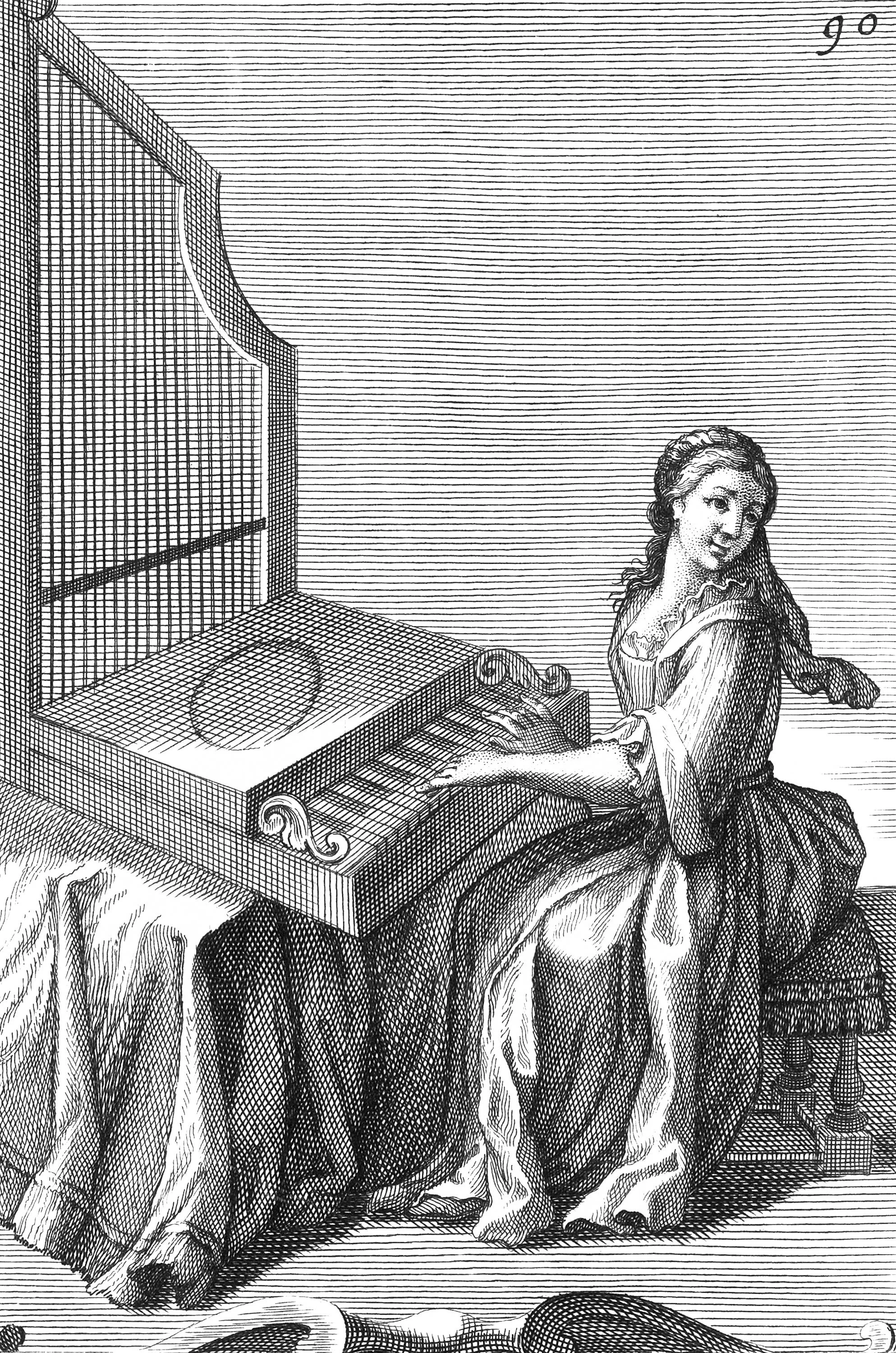 Vertical Harpsichord