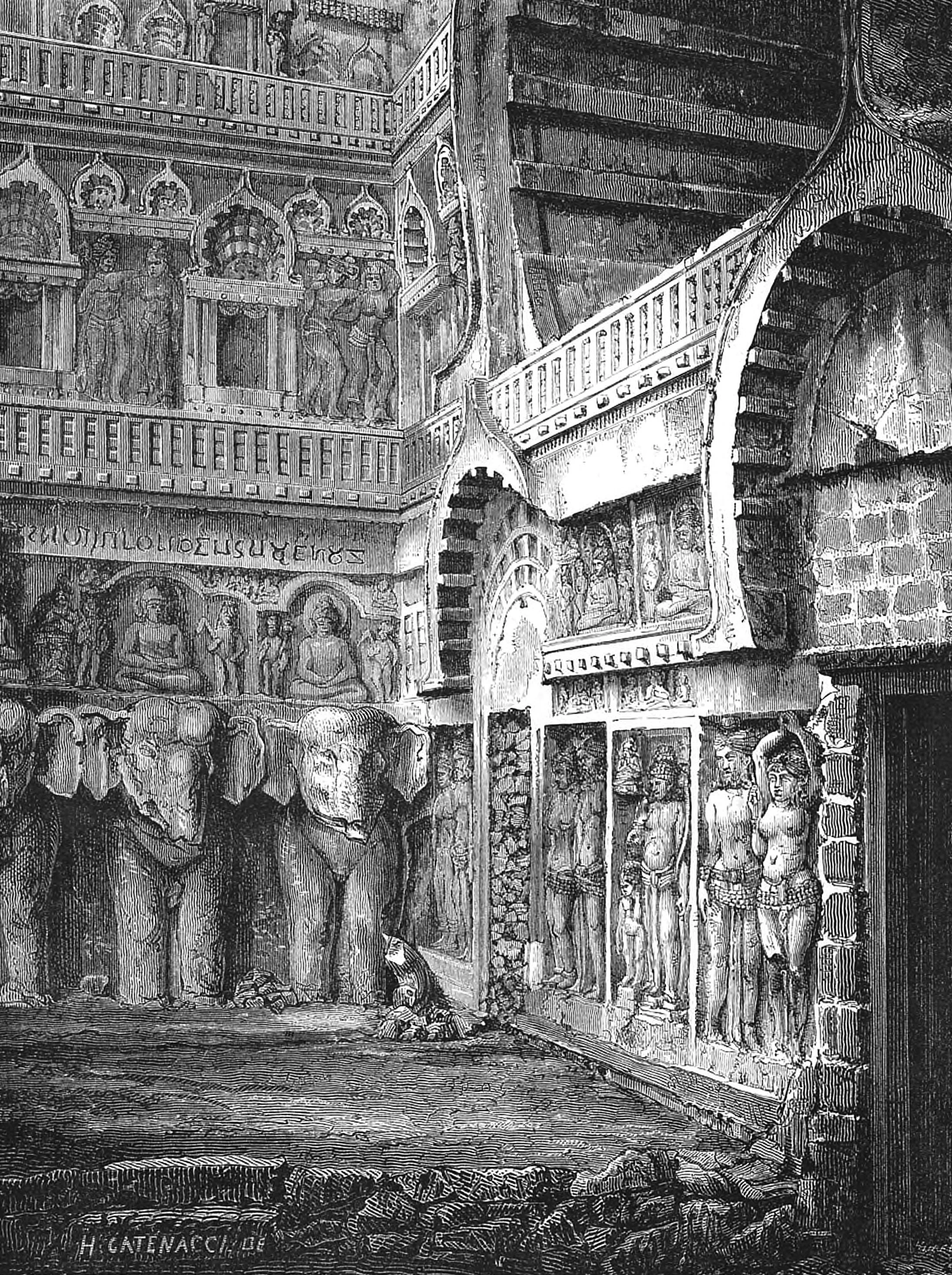 Bas-Relief on the left, under the Gateway of Karli