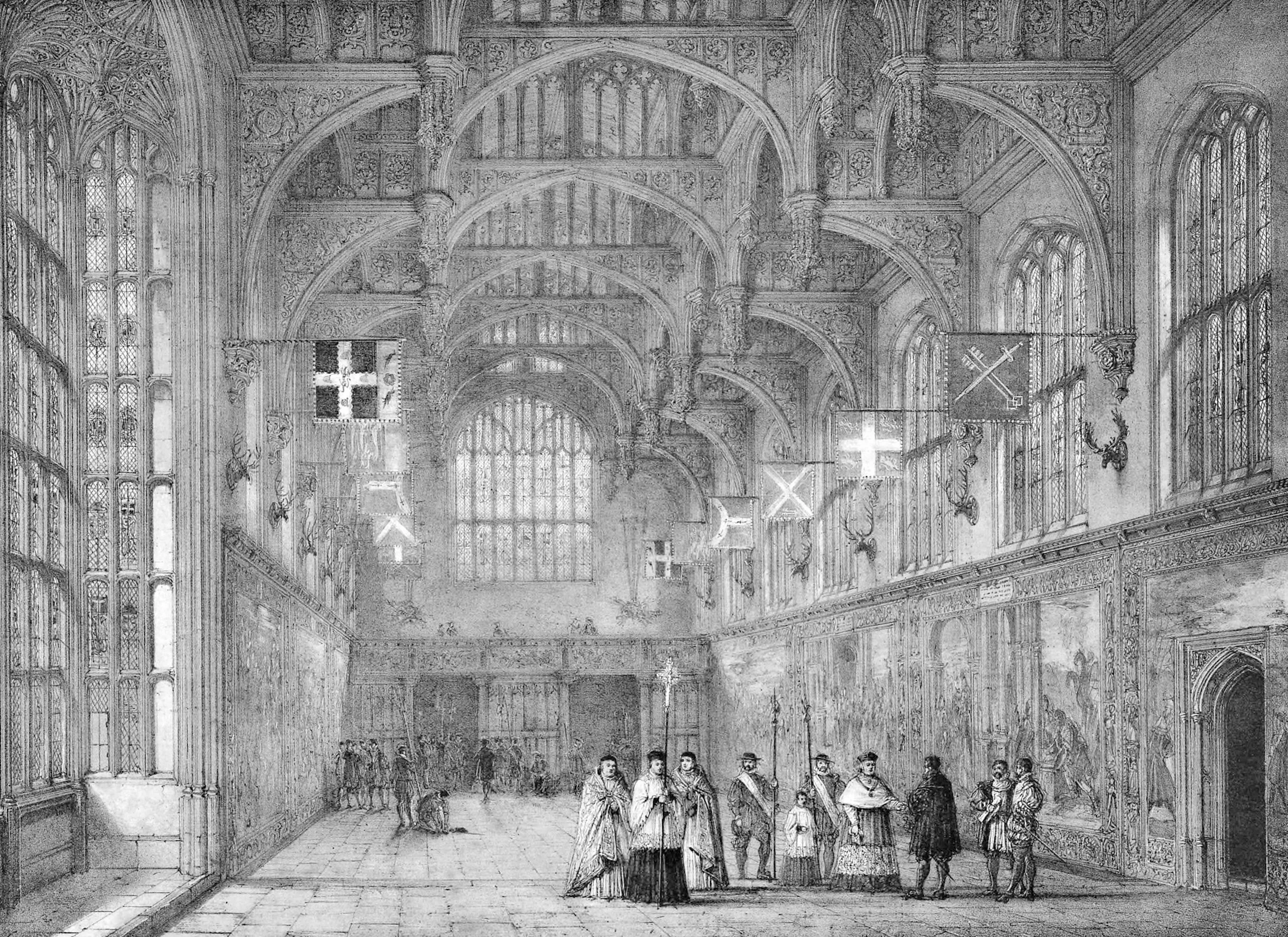 Hall, Hampton Court, Middlesex