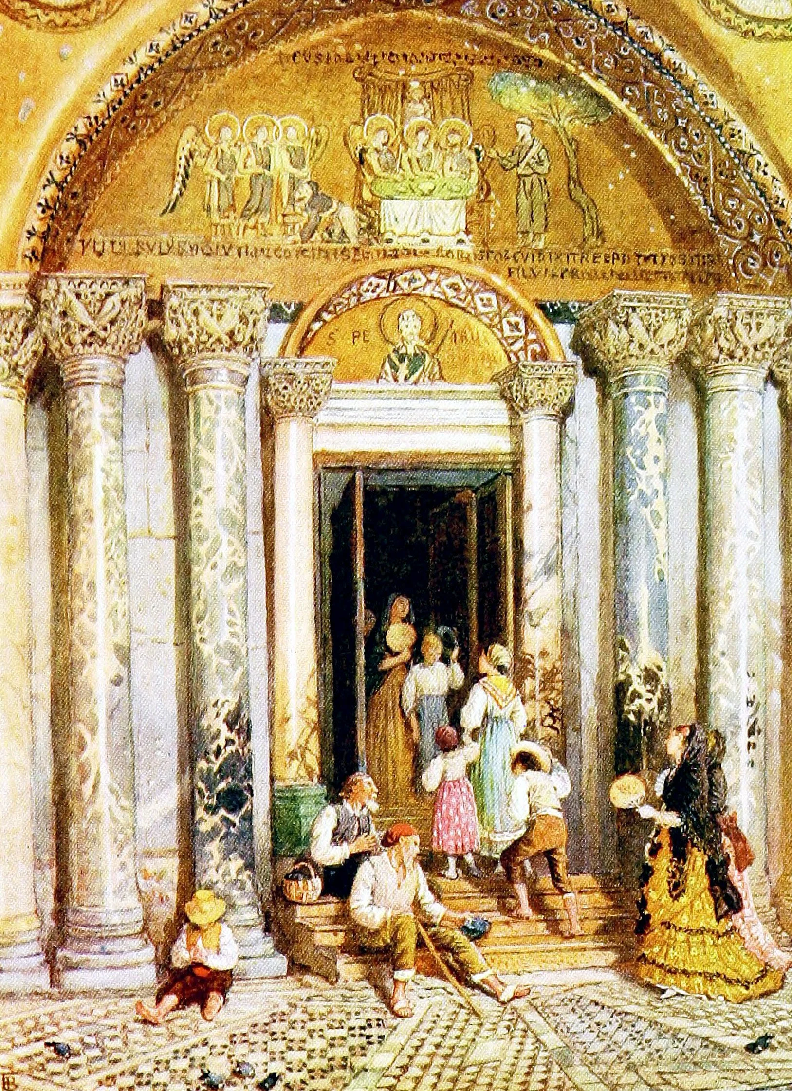 In the Vestibule, St Mark's, Venice