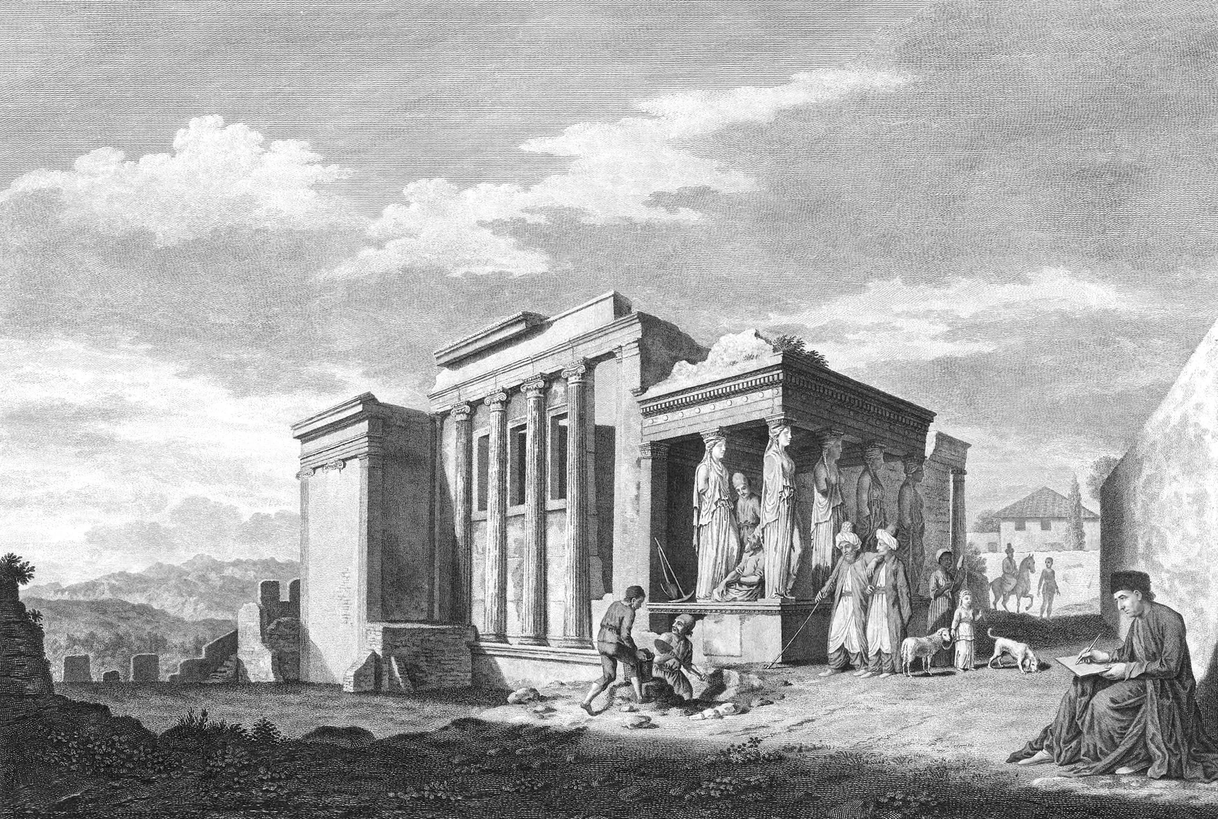 A View of the West End of the Temple of Minerva Polias, and of the Pandrosium