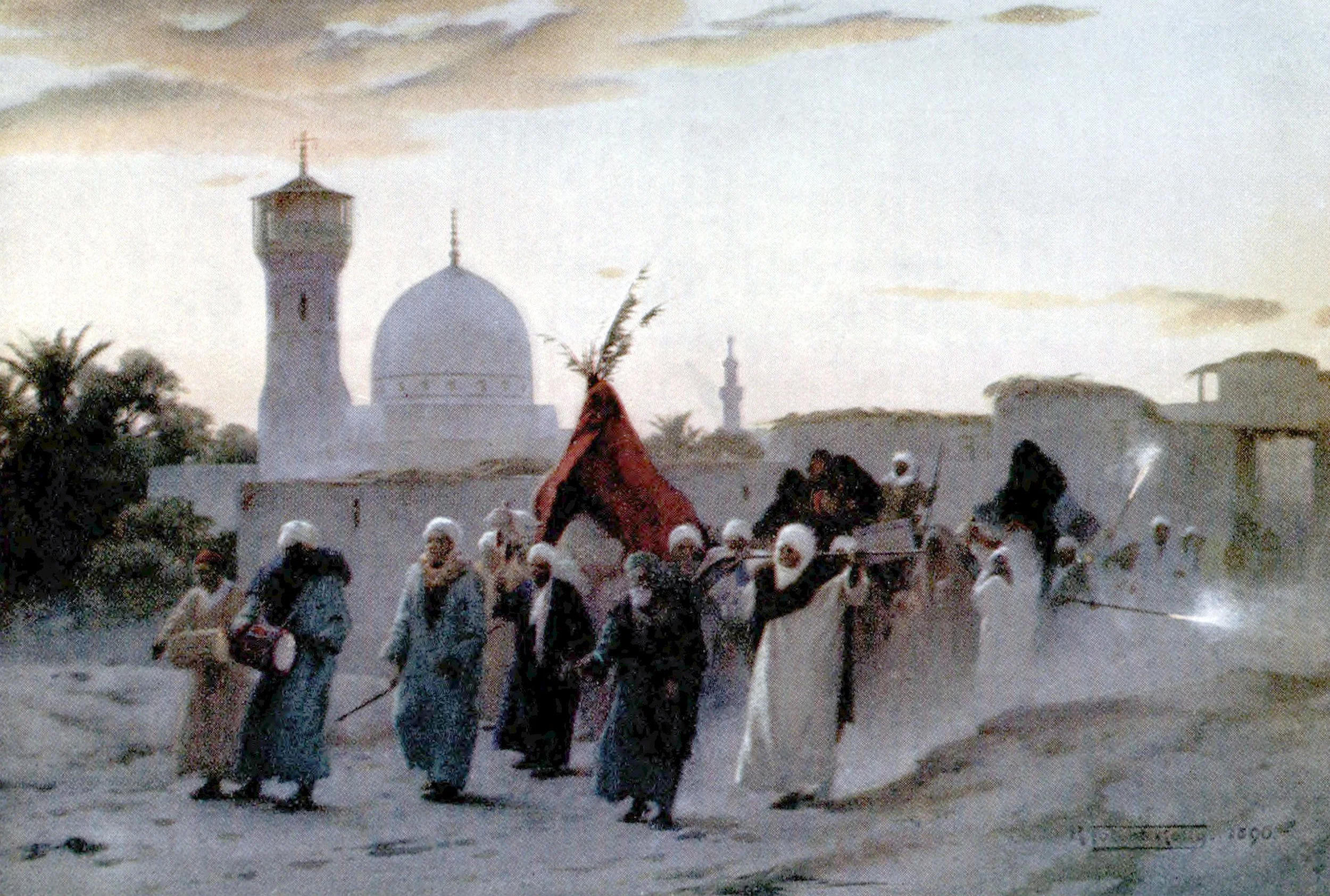 A Wedding Procession at Menzala-The Home-Coming of the Bride