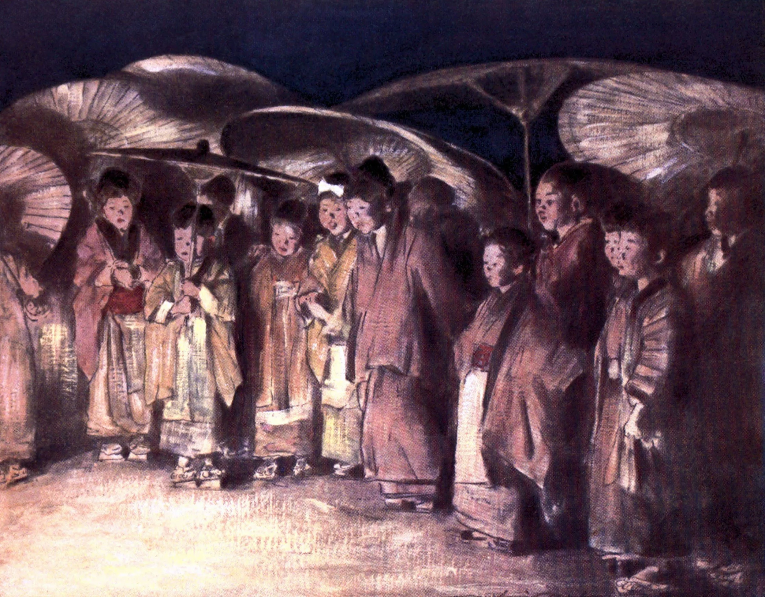 A Street Scene in Kyoto