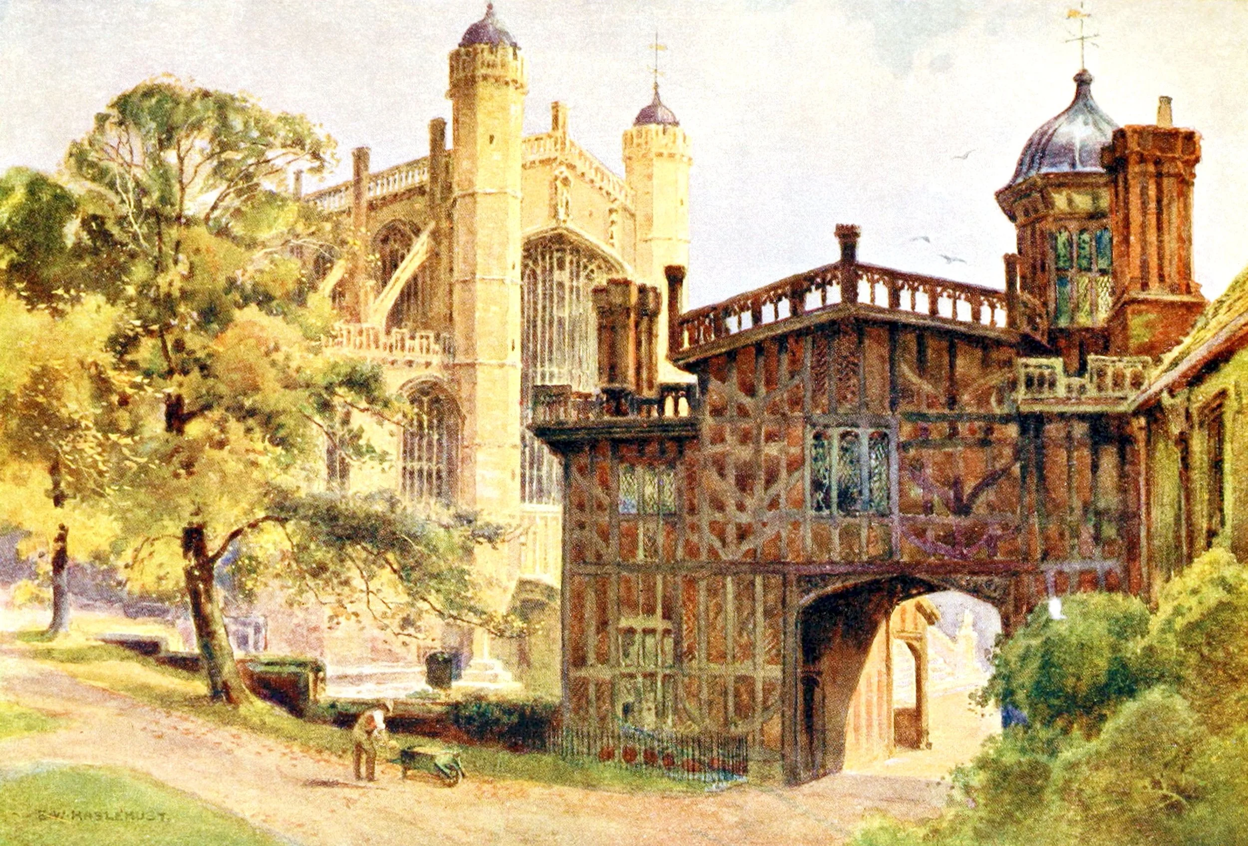 The Horse-Shoe Cloisters and St. George's Chapel, Windsor Castle