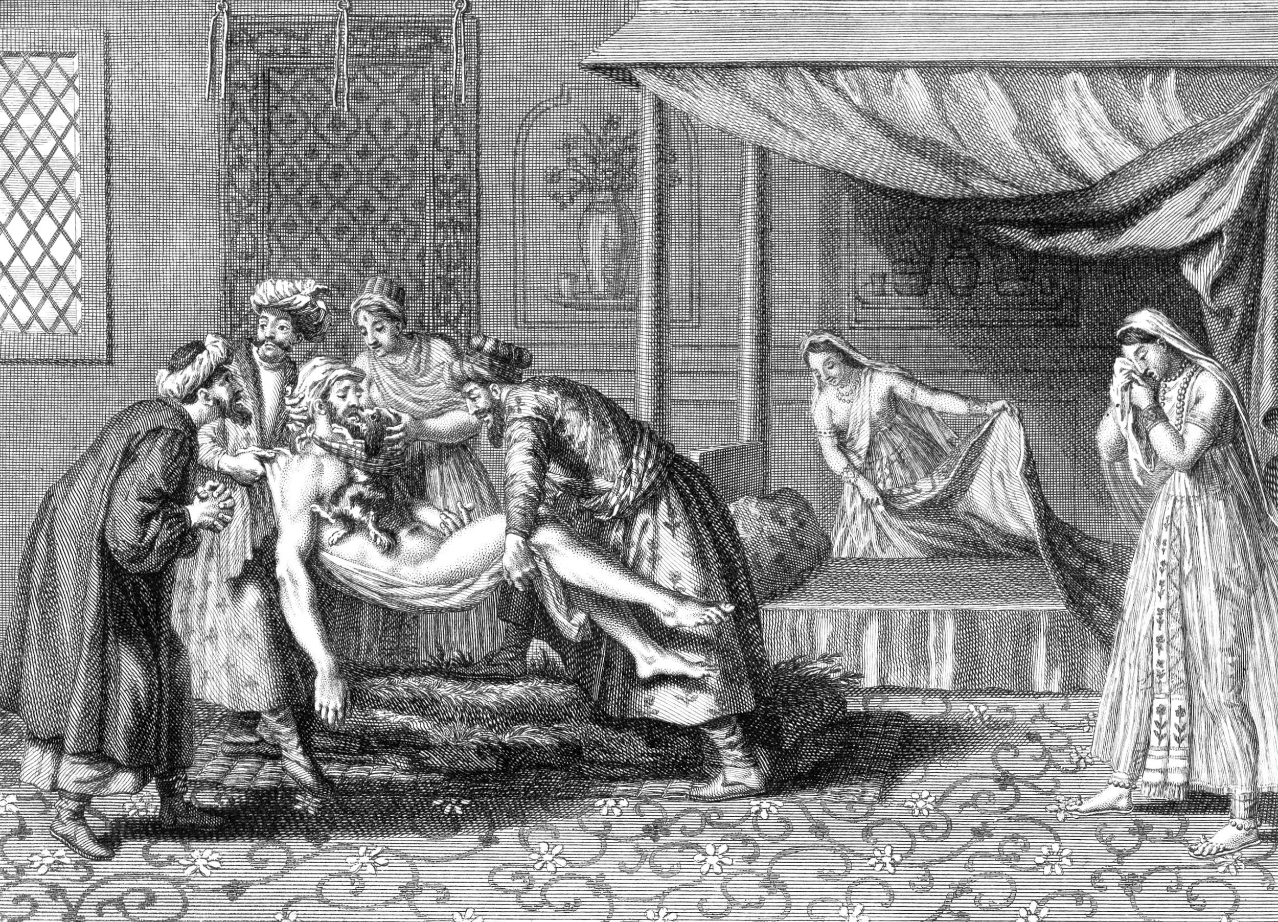 Parsis or Dying Guebre, whose soul is received by a dog