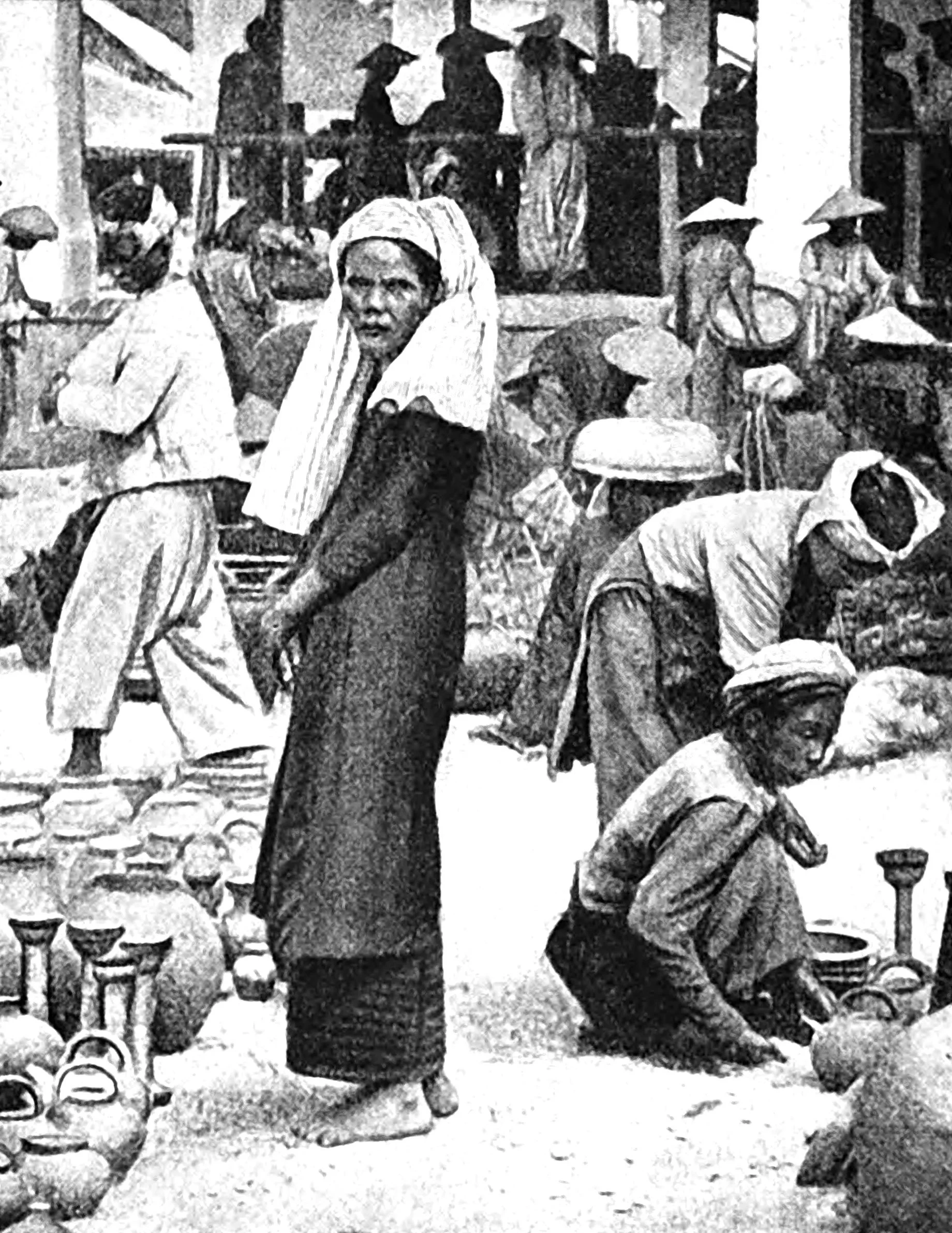 Malay type of Turbaned Cham Woman
