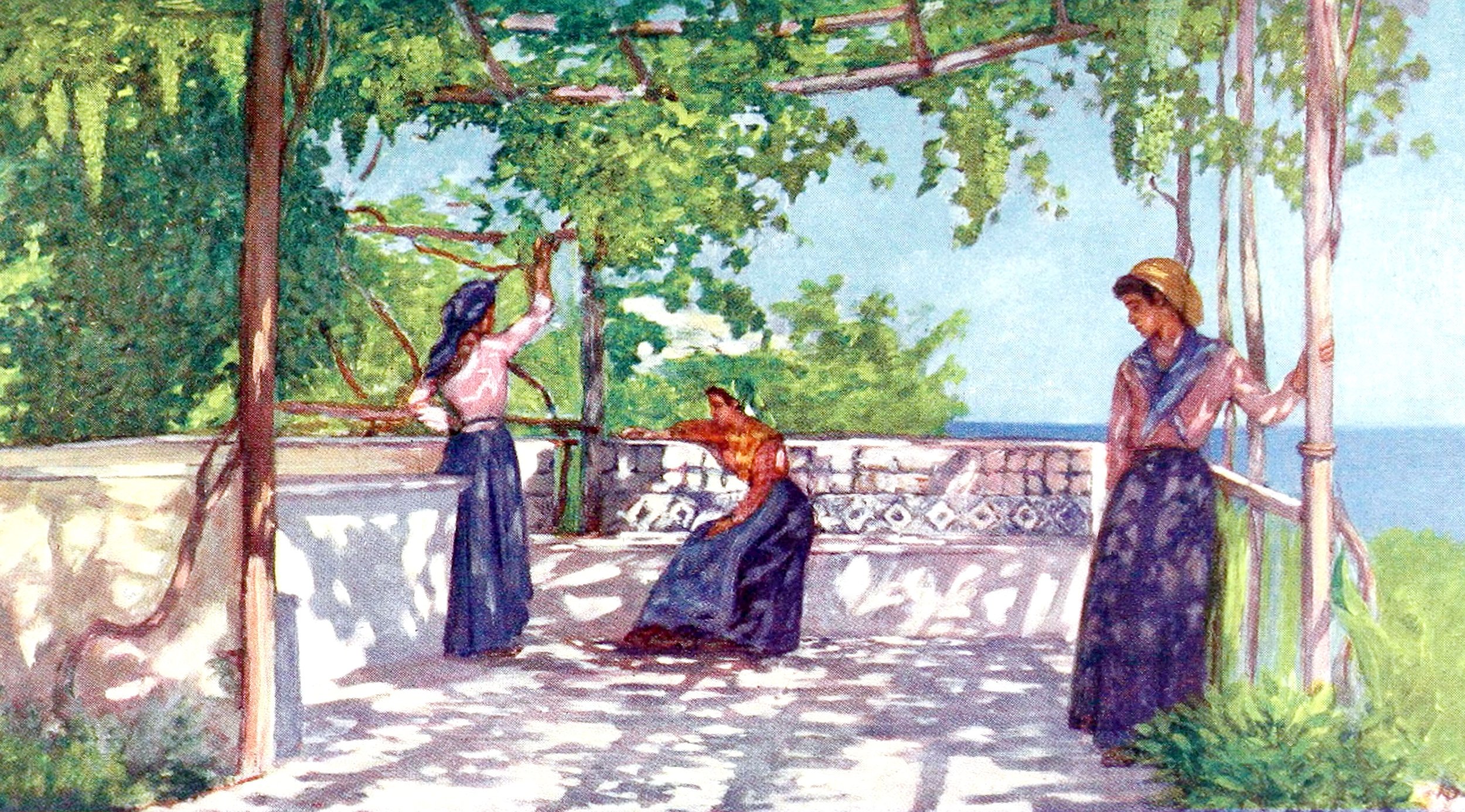 Peasants Under the Vines, Casamicciola, Ischia