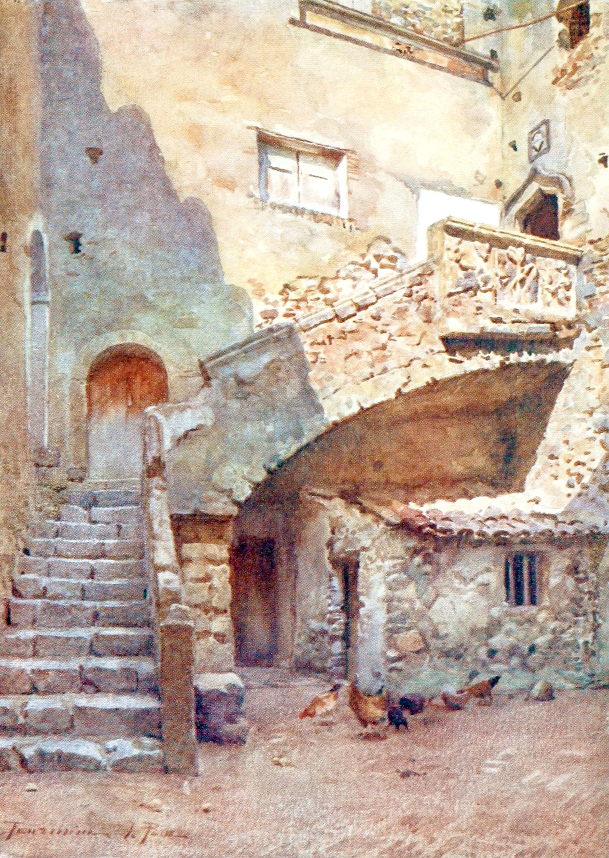 Cortile Palazzo Corvaia, Taormina