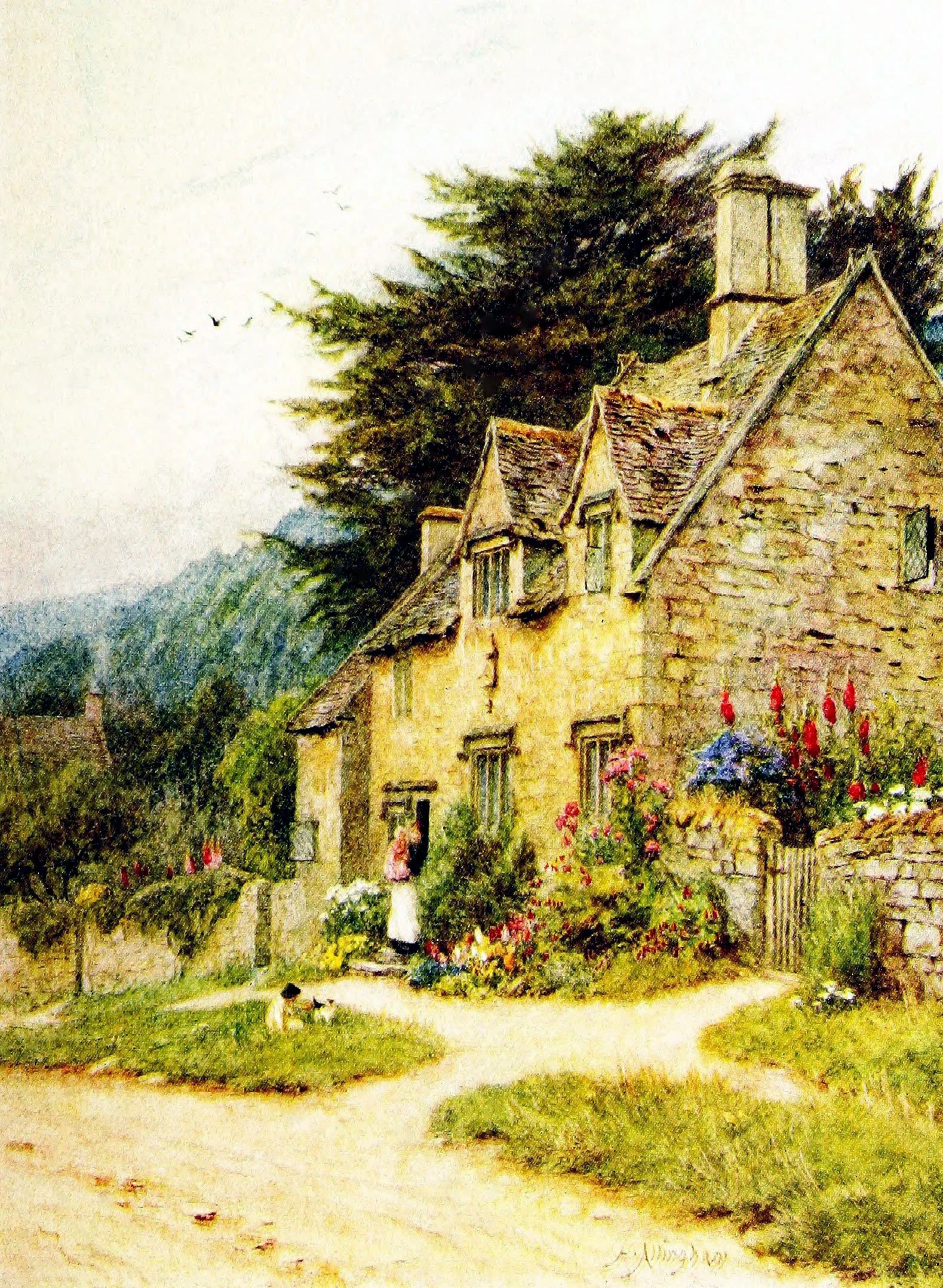 At Whittington, Glos
