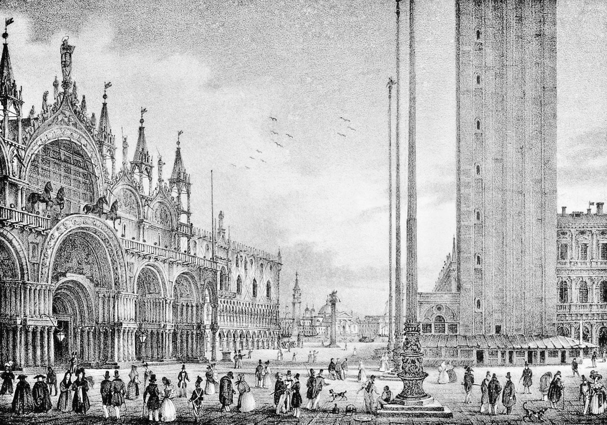 Piazza Di Saint Marco Dalla Torre Dell'Orologio