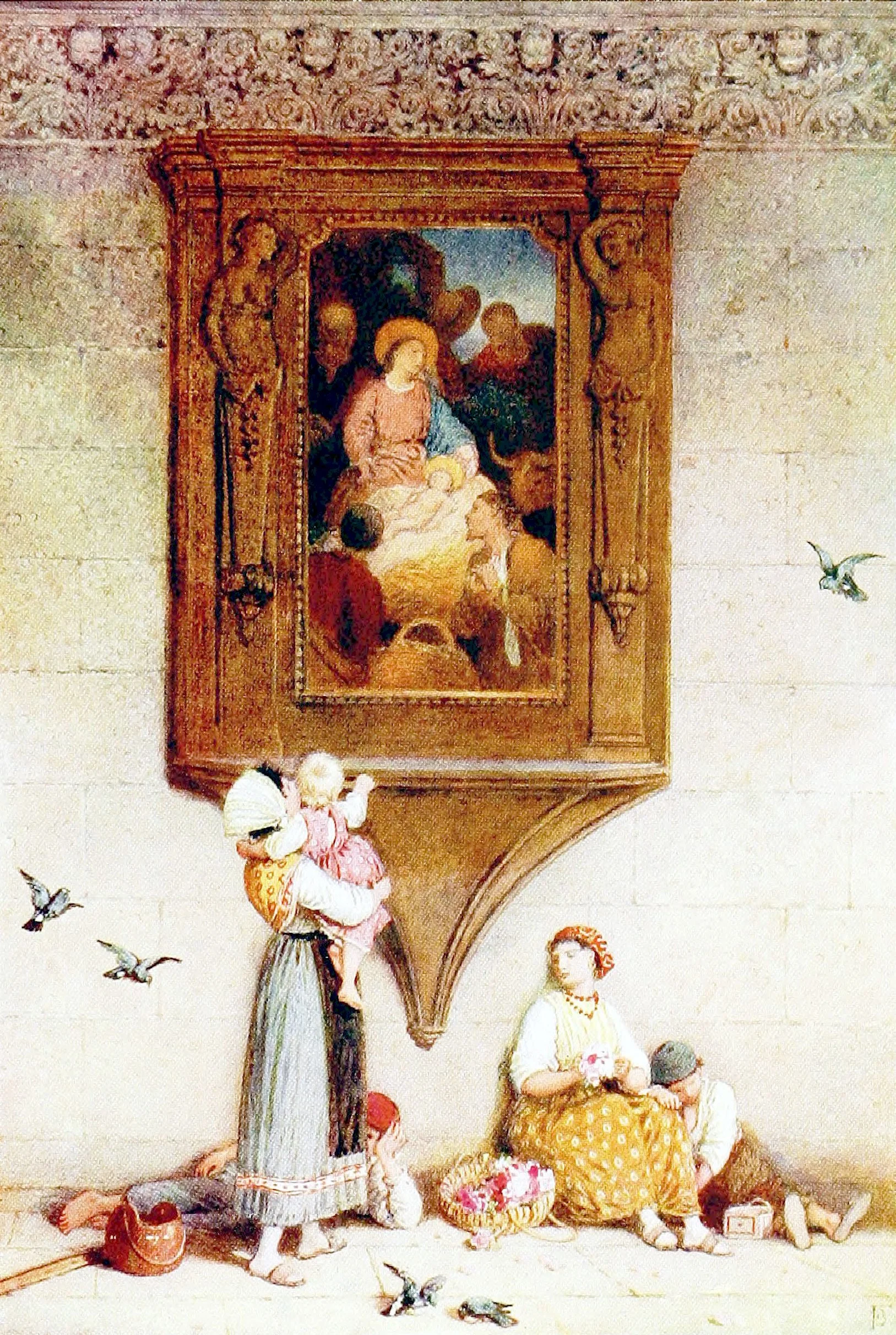 Shrine at the Entrance of the Courtyard of the Ducal Palace, Venice
