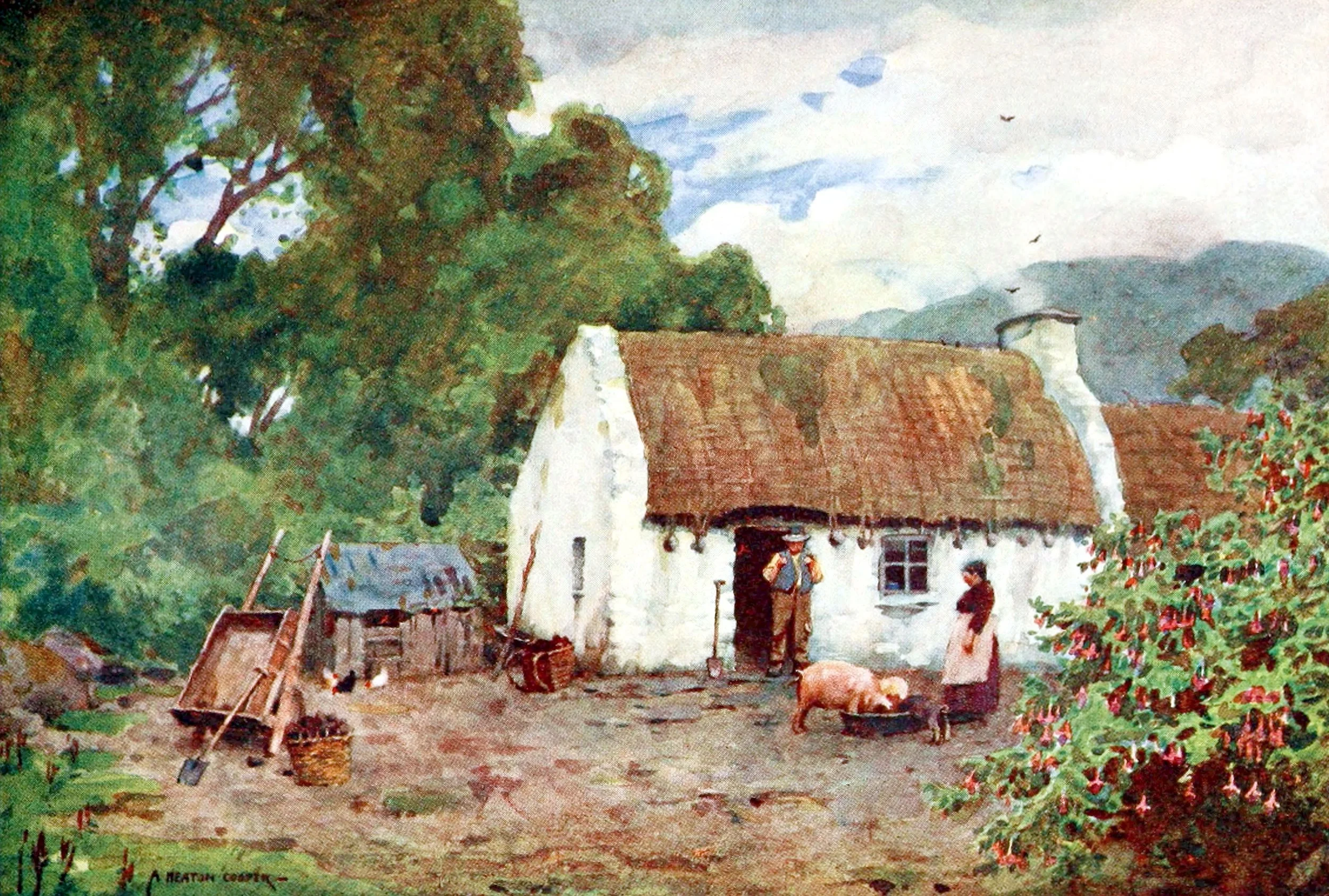 Irish Cottage Life in Co. Donegal