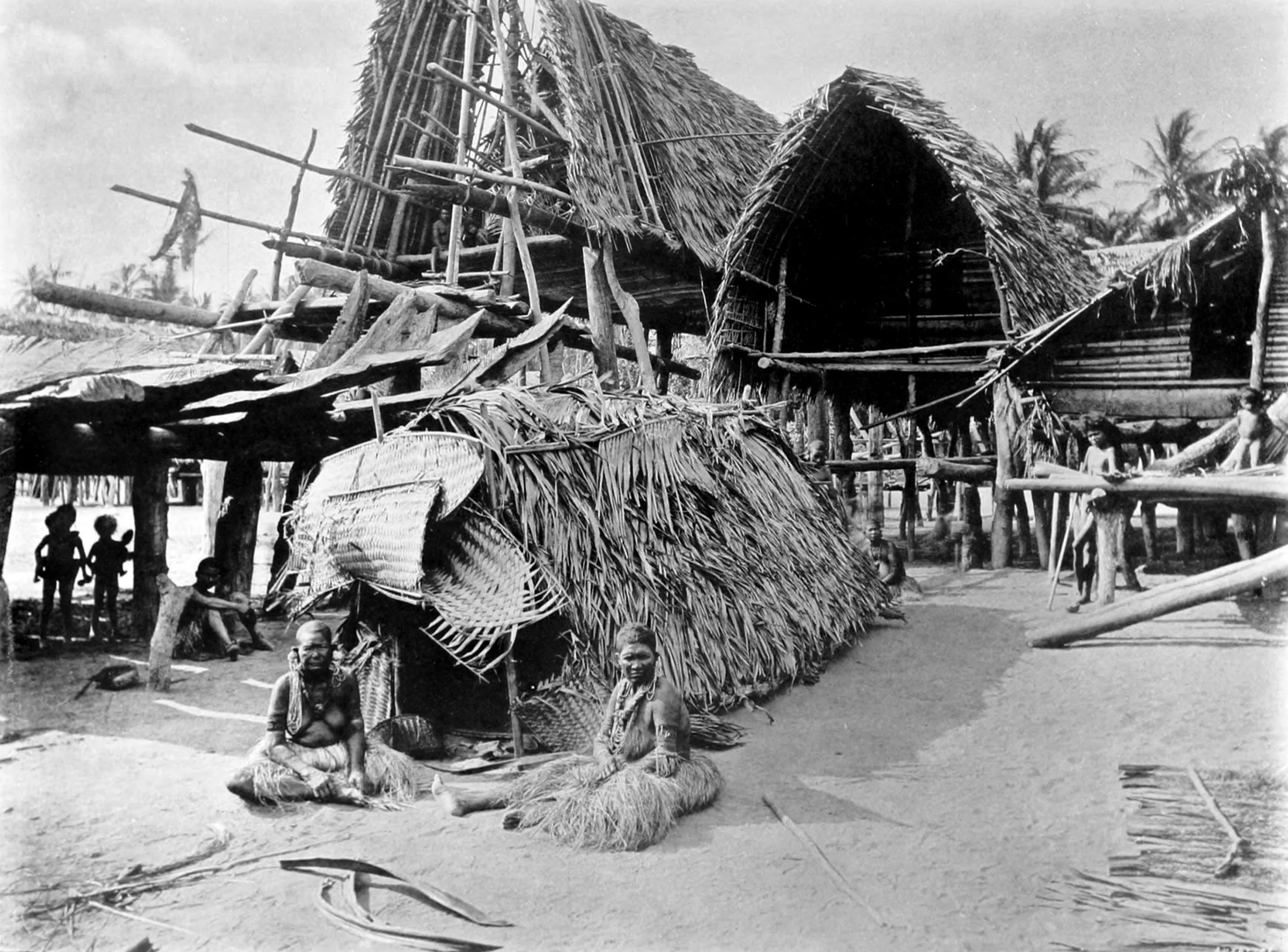 Mourners and Dead House at Kalo