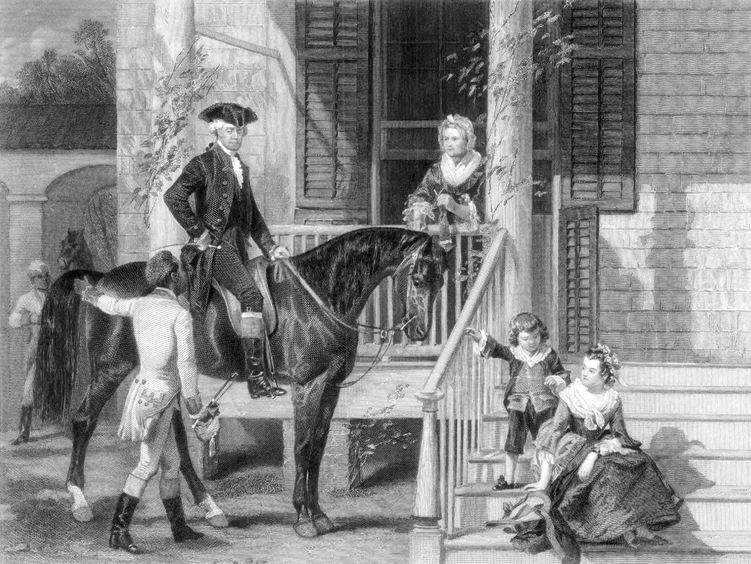 Washington and Family at Mount Vernon
