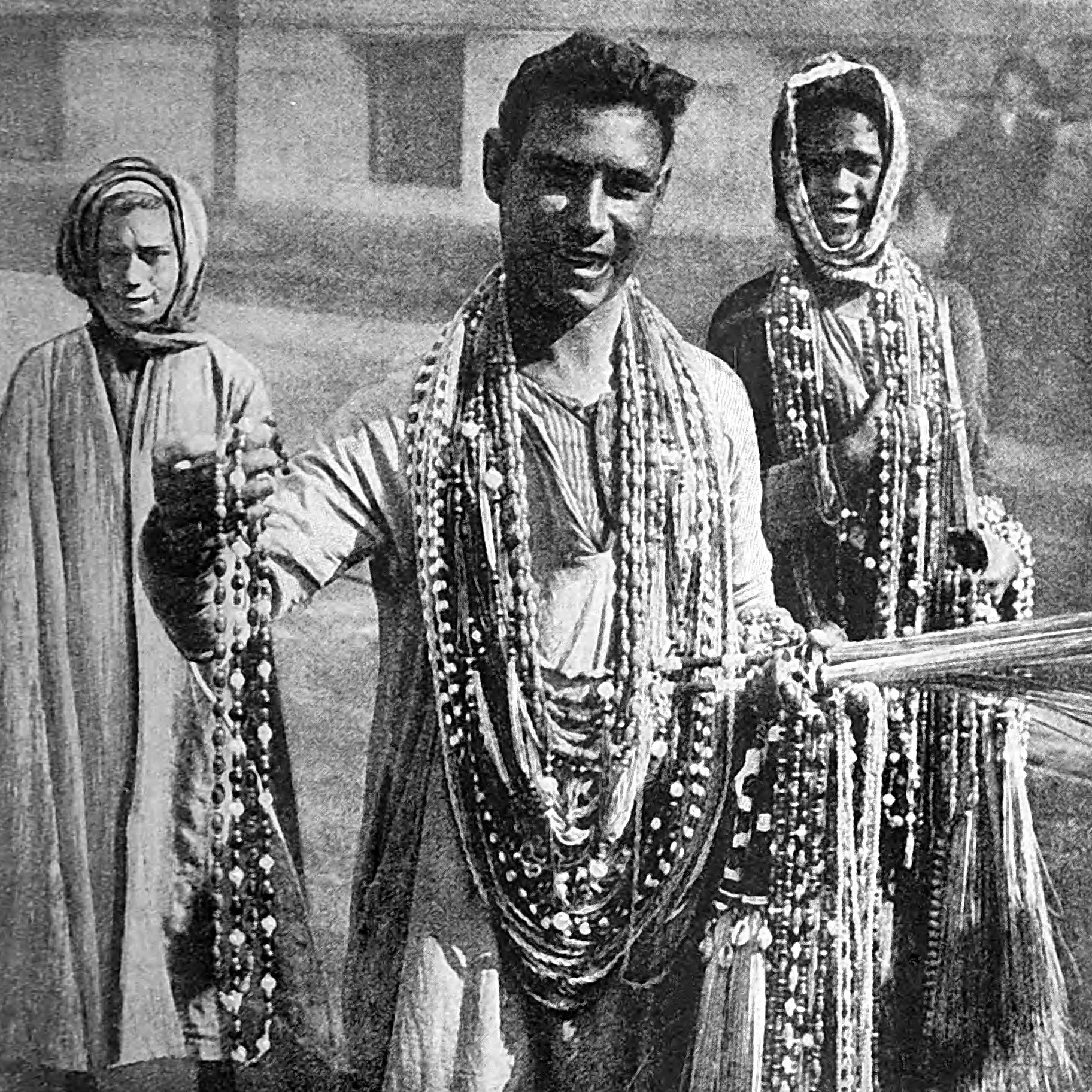 Sellers of Beads of Fly Whisks in a Cairo Street