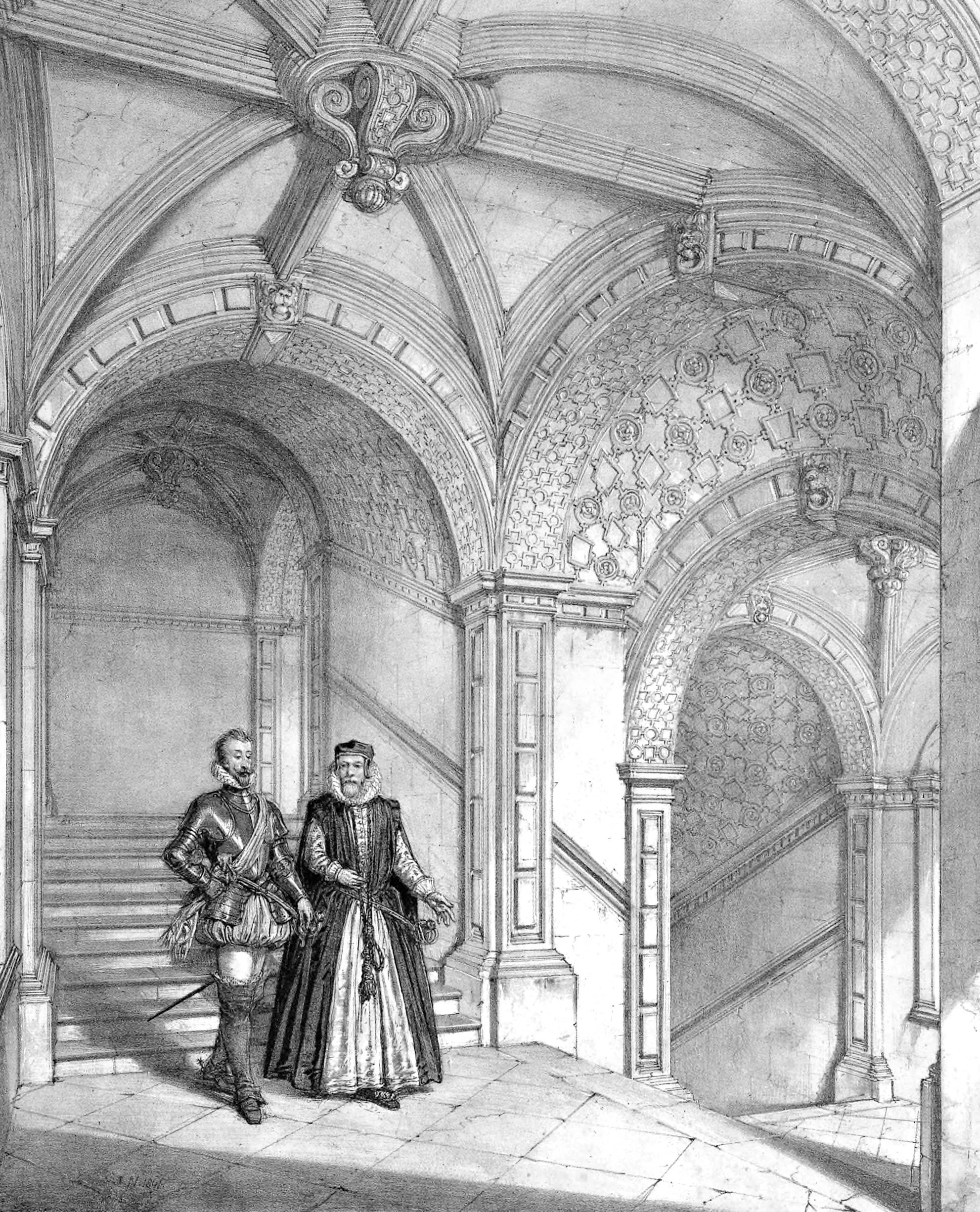Staircase, Burleigh, Northhamptonshire