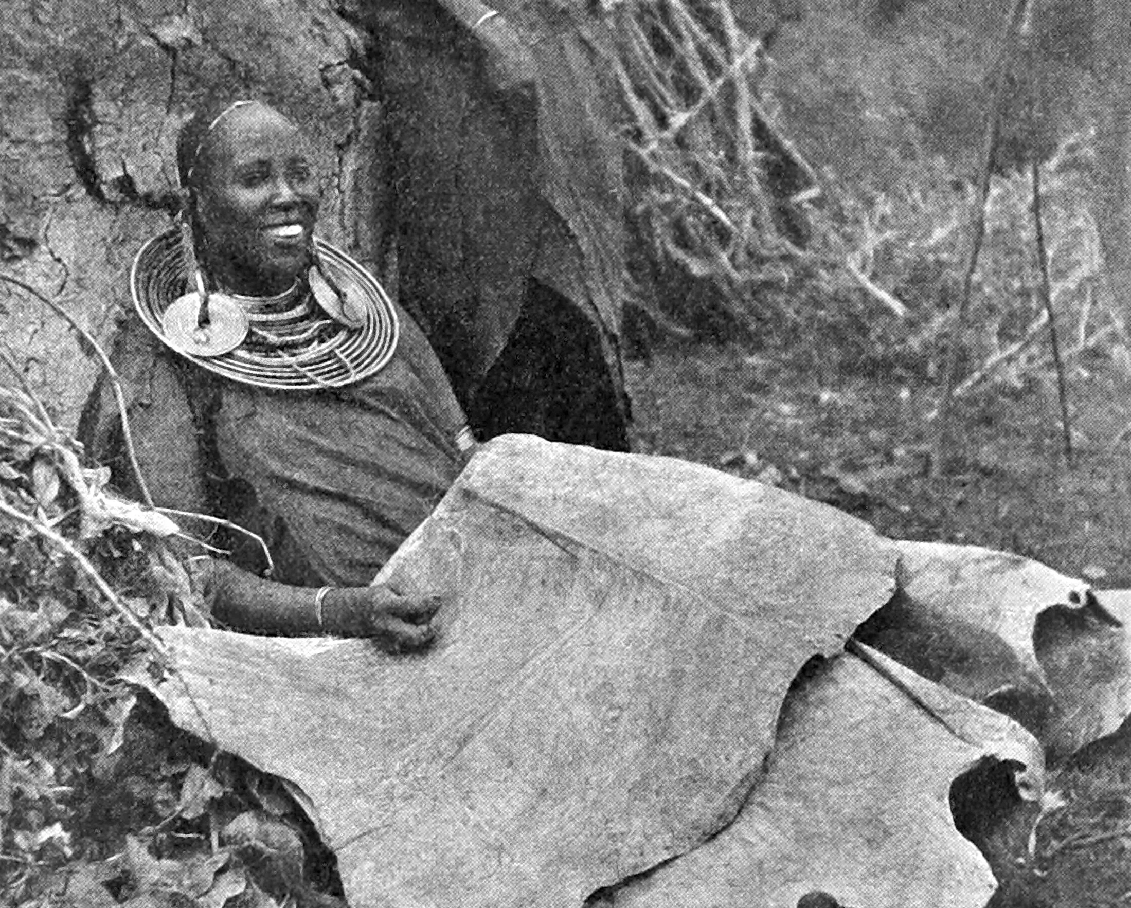 Masai Woman with sewing