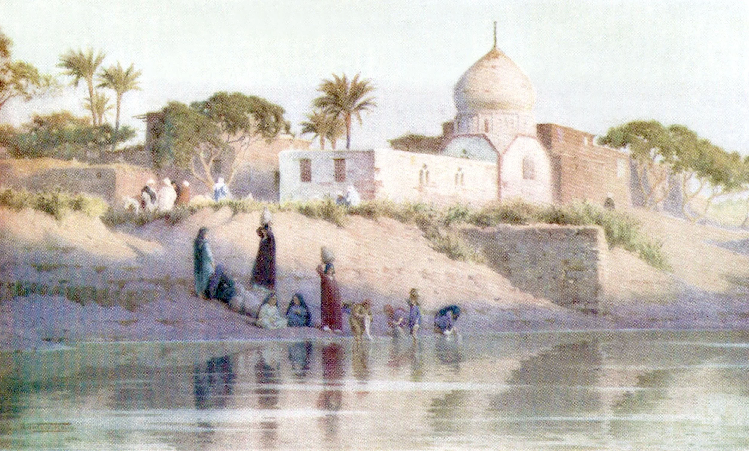 Village of Shinbab on the Lower Nile