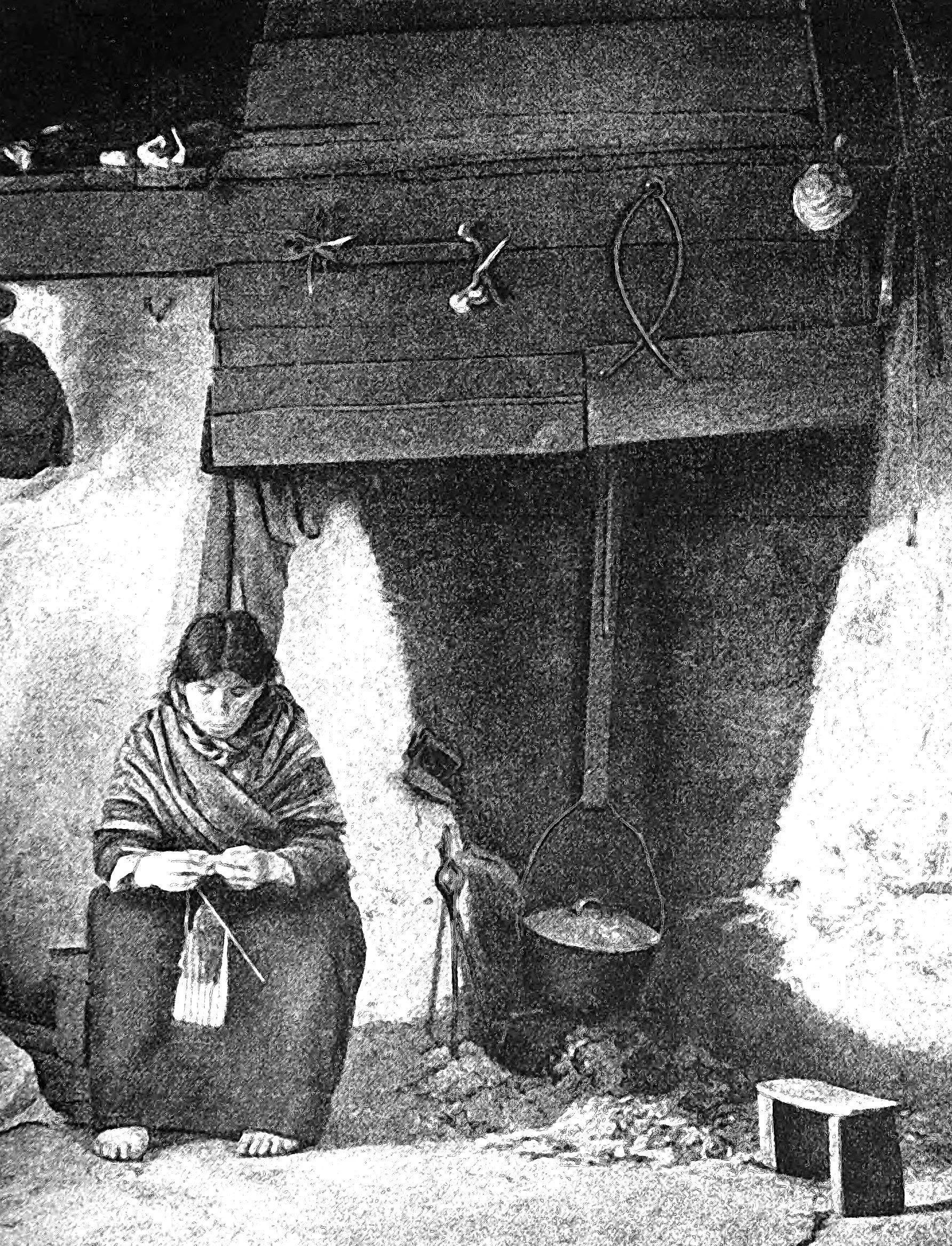 Poverty reigns here alone in an Irish Cabin