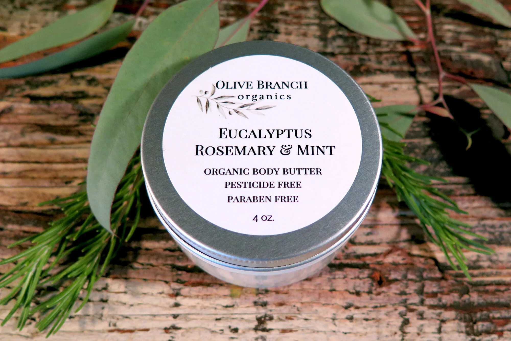 4 oz. Eucalyptus Rosemary &amp; Mint Body Butter