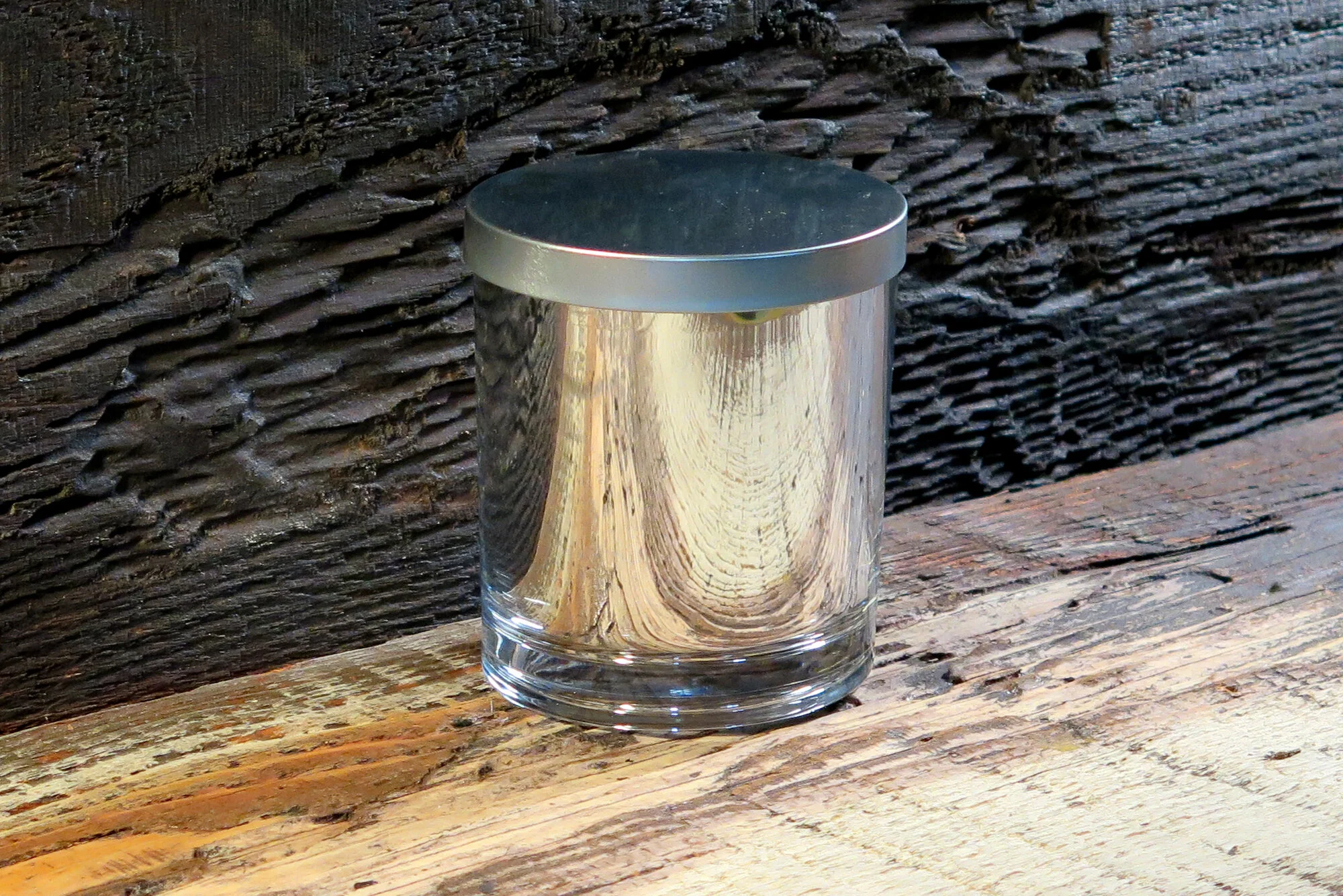 14 oz Silver with Brushed Silver Lid