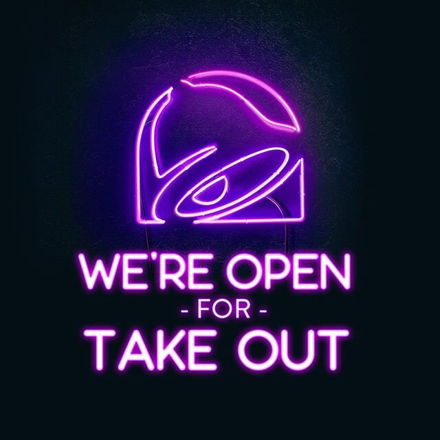 We&rsquo;re open for takeout!
While our dining room is currently closed, you can still safely get your Taco Bell fix to take away.