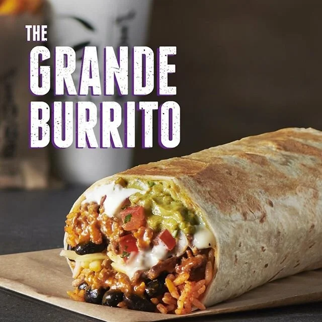 The GRANDE BURRITO is here. Get your hands (you&rsquo;ll need both) on this big feed.