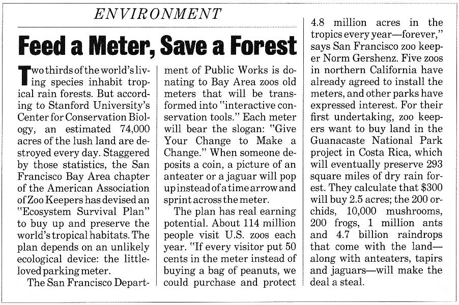 Feed A meter, save a forest.