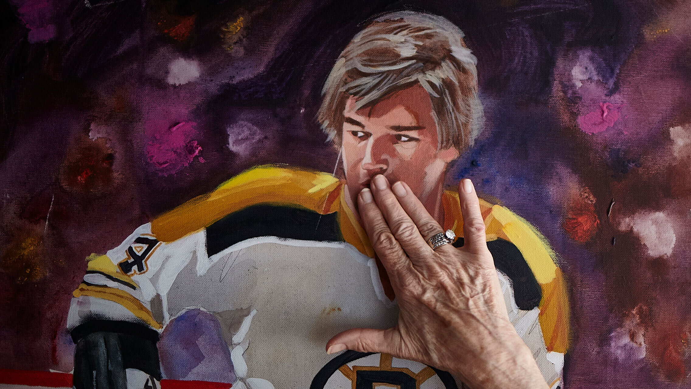 Bruins Jersey Watercolor Painting 