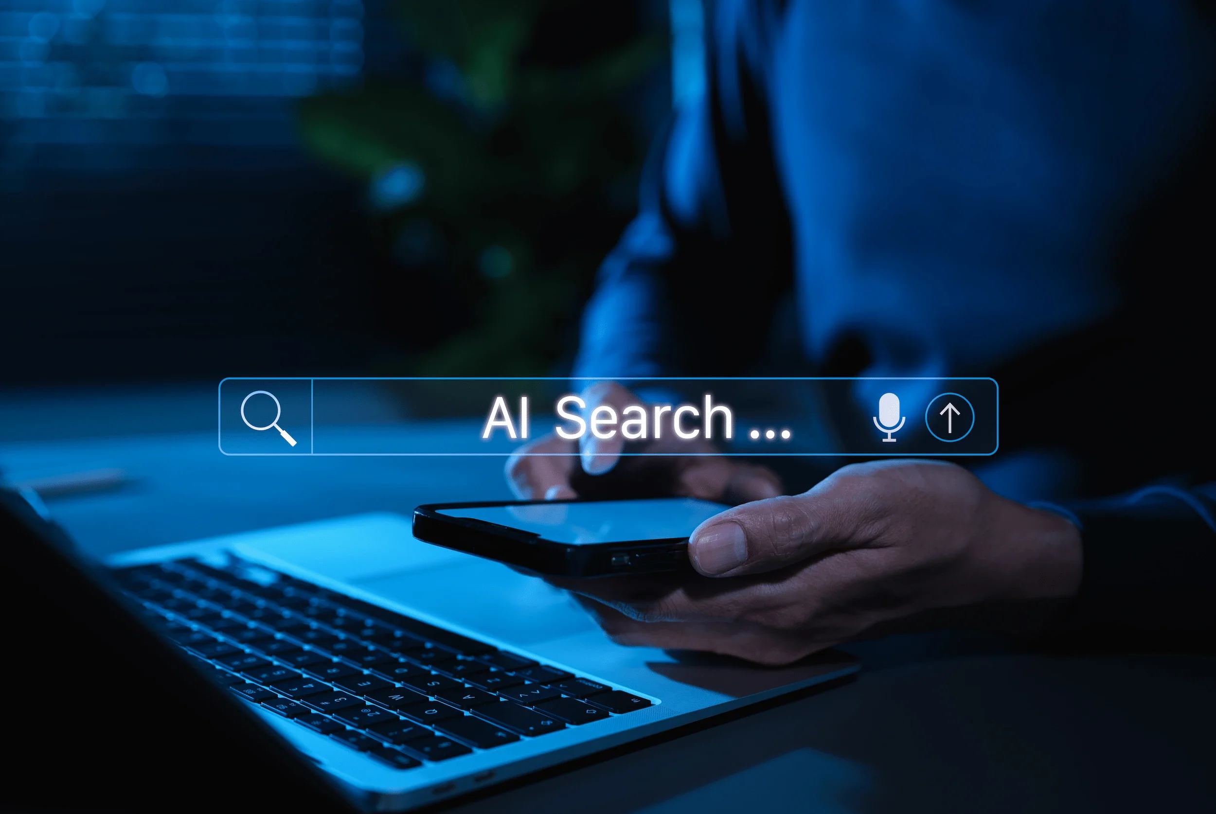 AI search engine optimization strategy generative AI powered discovery and visibility.