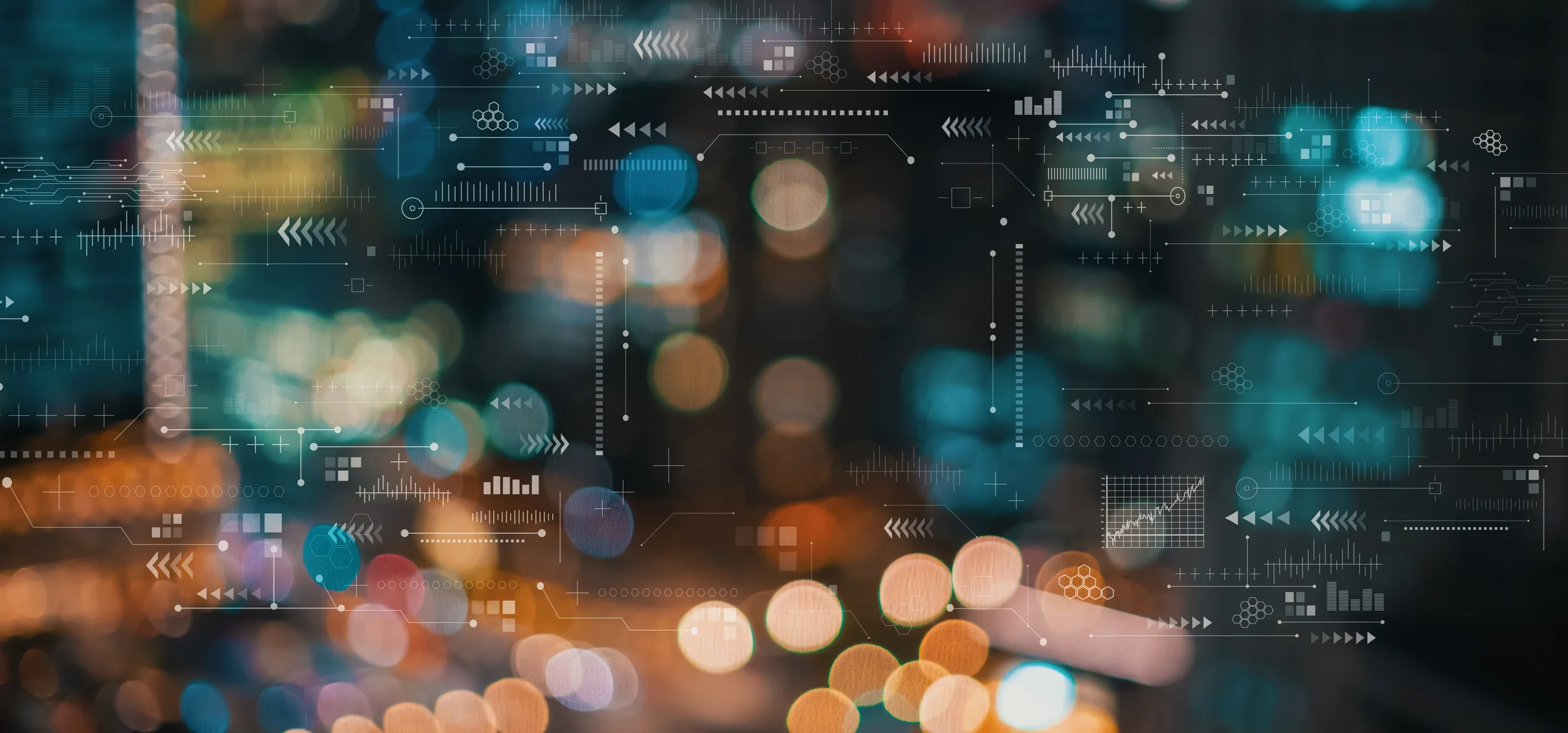 Abstract data and technology visualisation representing digital visibility for deep tech and B2B firms
