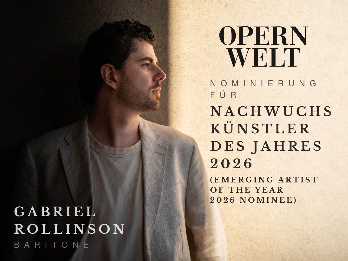 Opernwelt Emerging Artist 2026 Nominee