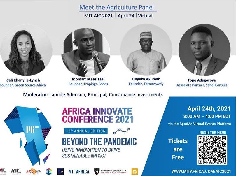 It was great to join the Agriculture panel for @mitsloanabc - thanks for having us! #investinafrica #africanentrepreneurs #smallholderfarmers