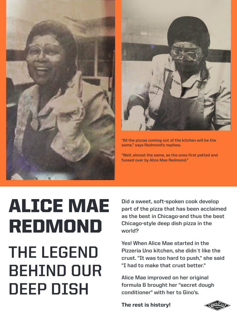 Alice Mae Redmond A Slice Of Gino S History Gino S East