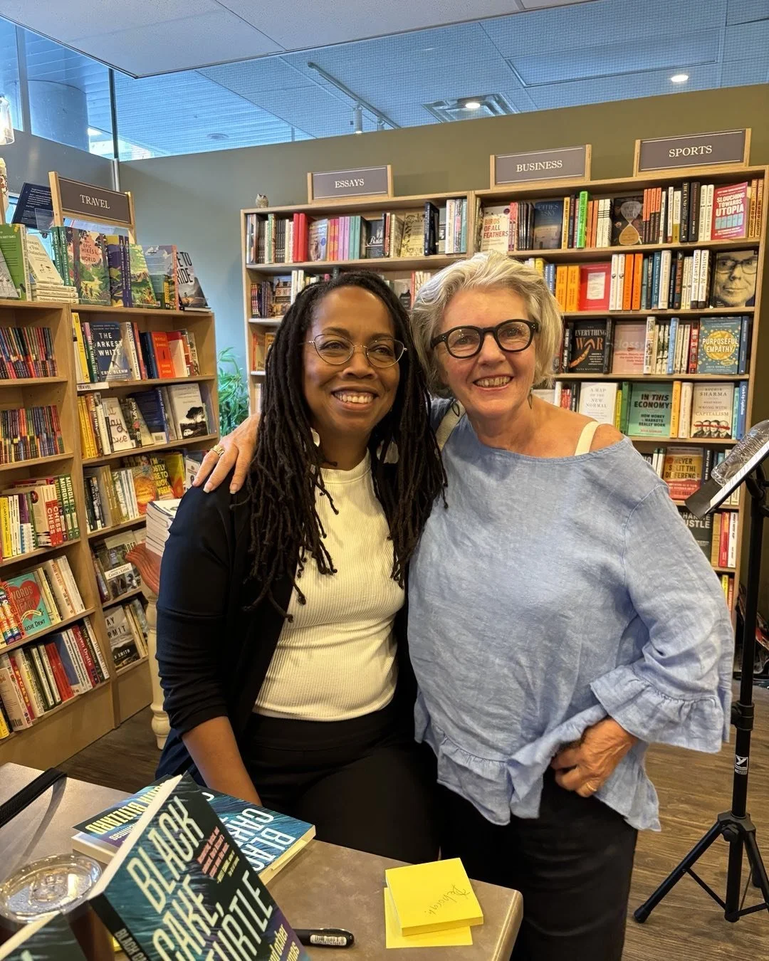 Great evening with Gloria Blizzard @perfectbooksottawa #BlackCakeTurtleSoupDilemmas