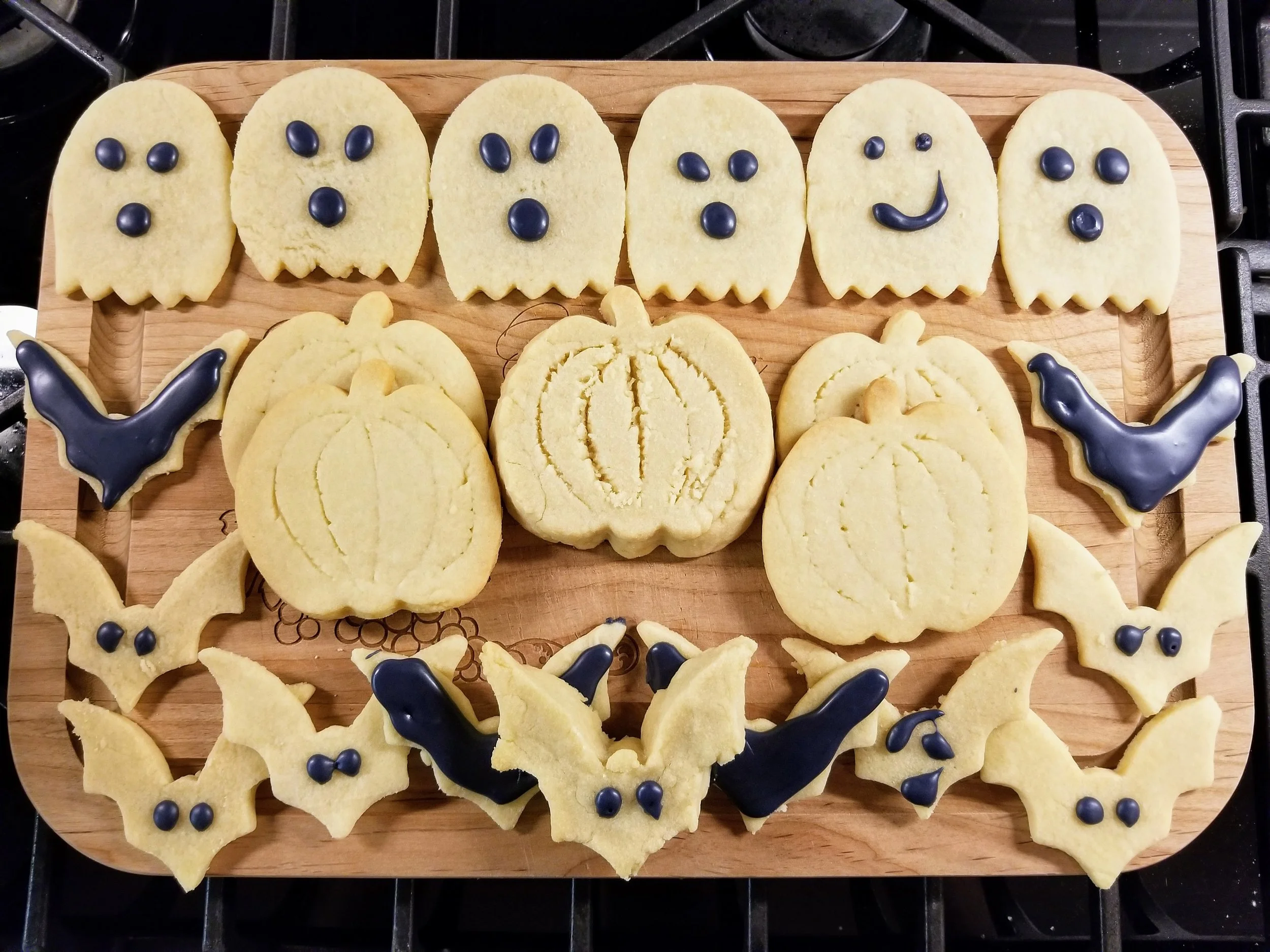 “Rolled Sugar Cookie Cutouts Recipe” and “Perfect Royal Icing” by Stella Parks with a Spooky Twist