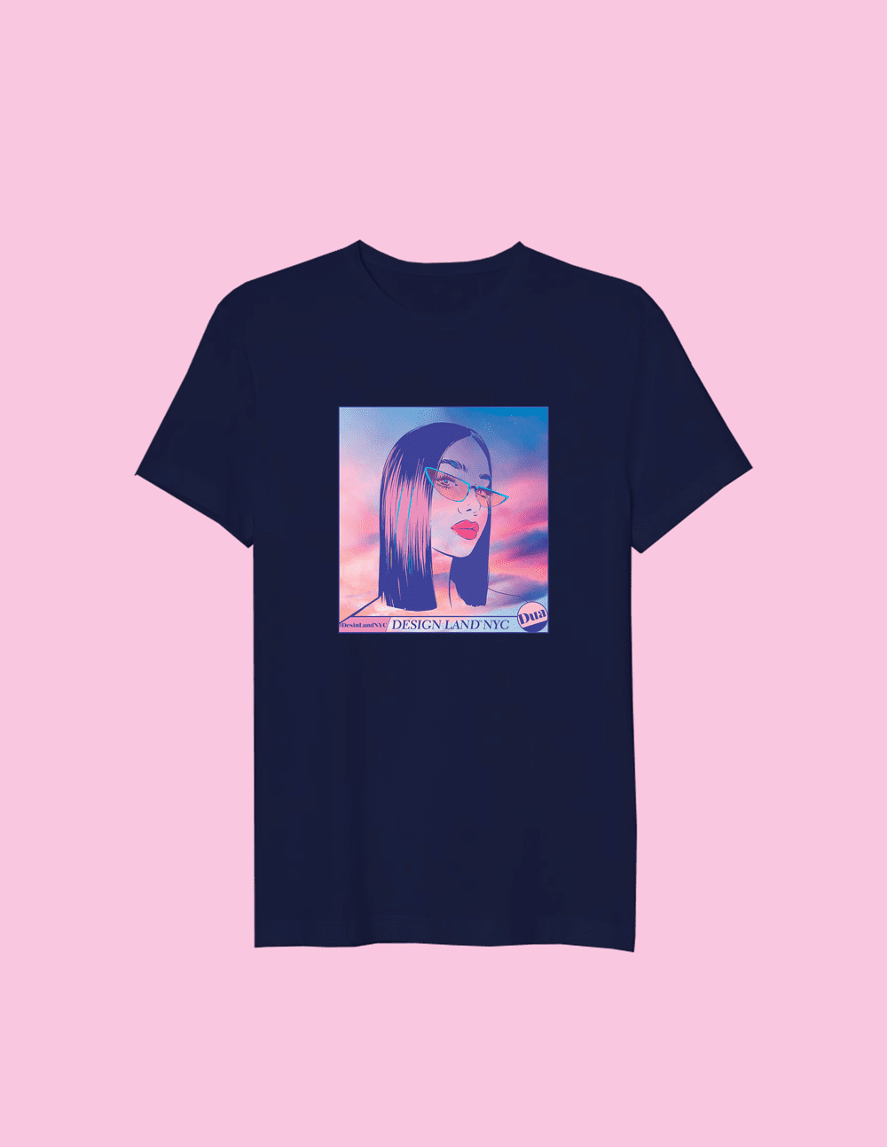 Design Land Nyc Adult Unisex Crew Neck T Shirt Dua Singer Design Land Nyc Adult Unisex Crew Neck T Shirt Dua Singer