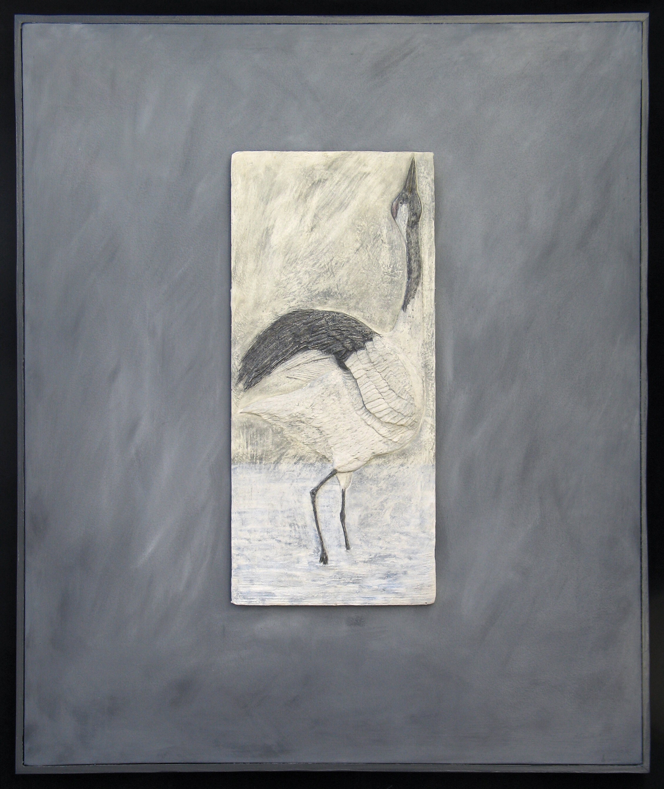 Crane in gray