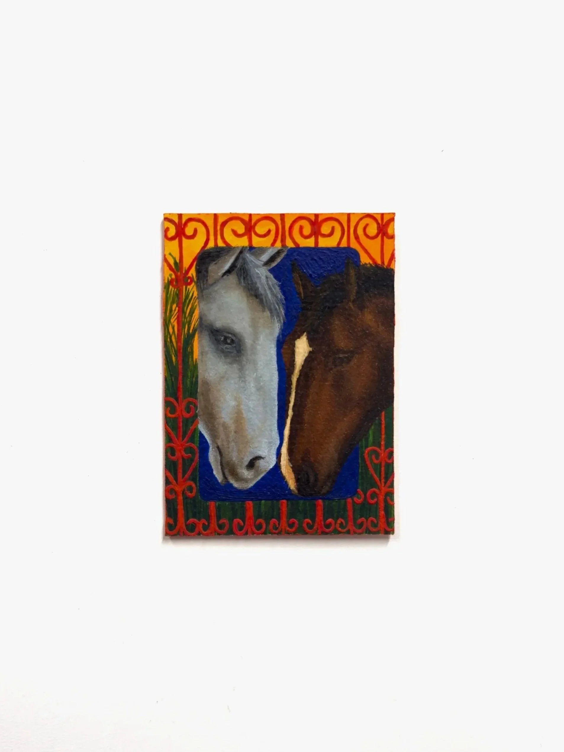   Fuerza  (Trading card with Galería Playera)  2.5 × 3.5 inches, Oil, acrylic, watercolor, and guache on paper, 2025   