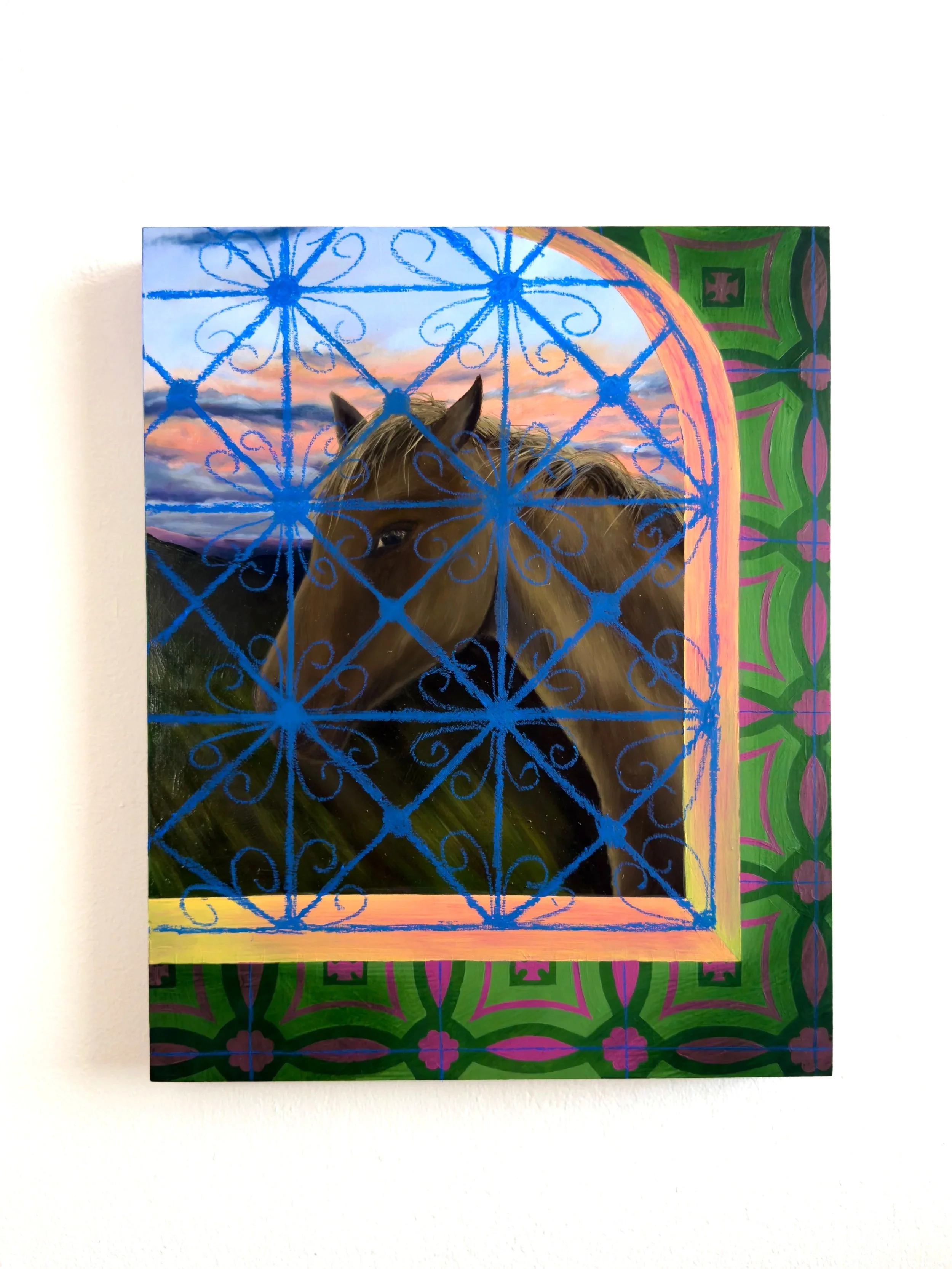   Nunca te olvides de dónde tú vienes   16 × 20 inches, Oil, acrylic, and oil stick on panel, 2025 