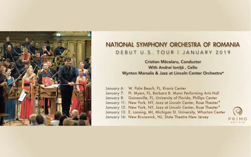 National Symphony Orchestra of Romania 2019 American Tour