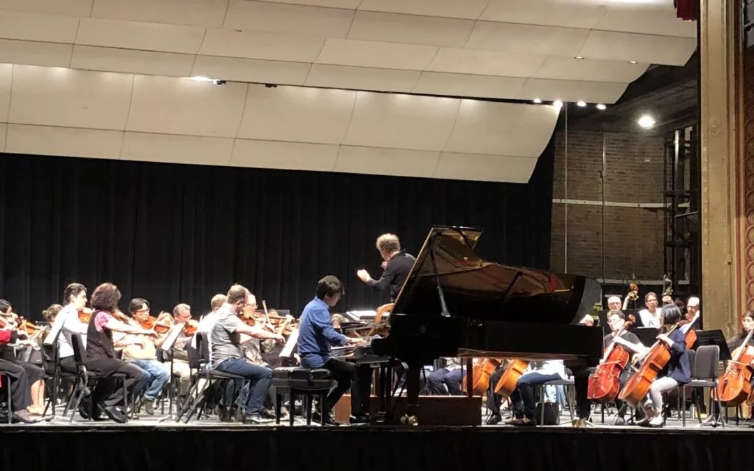 Seong-Jin Cho's rehearsal with the New Jersey Symphony (Photo credit: Primo Artists)