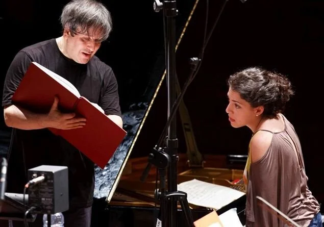 Antonio Pappano and Beatrice Rana in a recording session (Photo credit: Warner Classics)