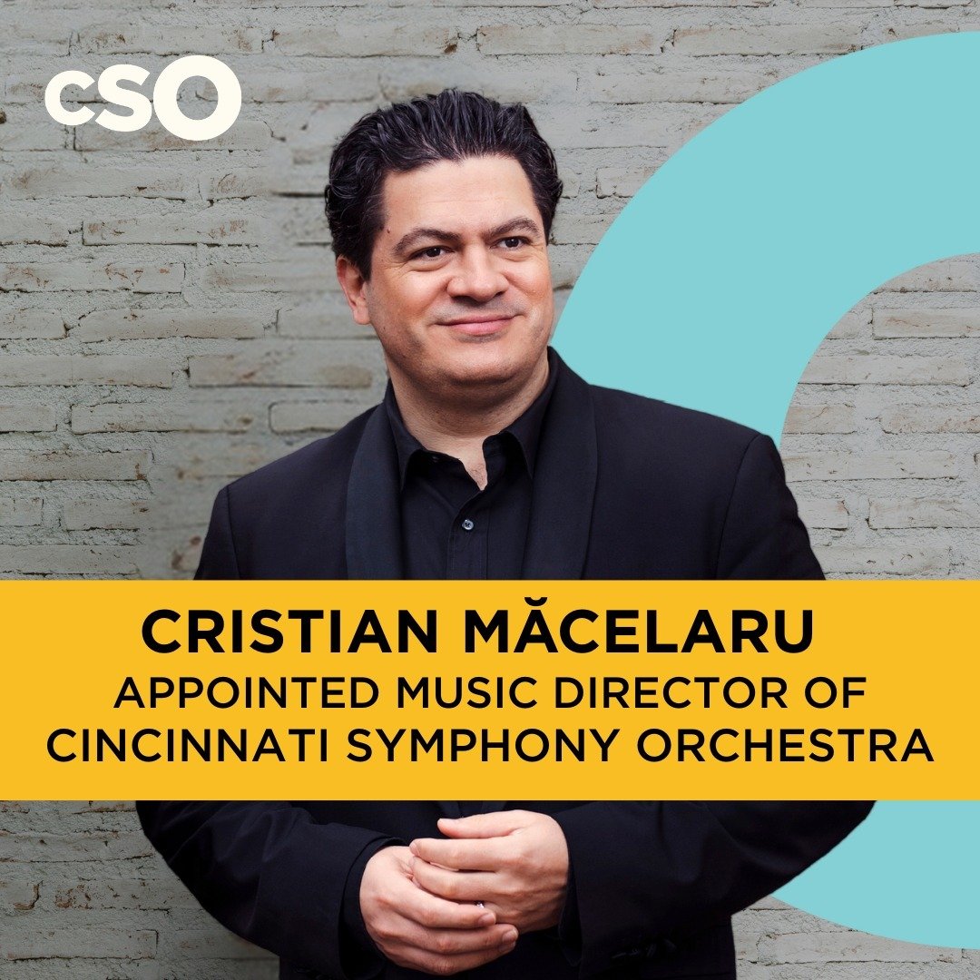 📣 @Cristian.Macelaru has been appointed Music Director of the Cincinnati Symphony Orchestra @CincySymphony! Măcelaru will be Music Director Designate in the 2024/25 season and Music Director commencing in the 2025/26 season. Join us in congratulatin