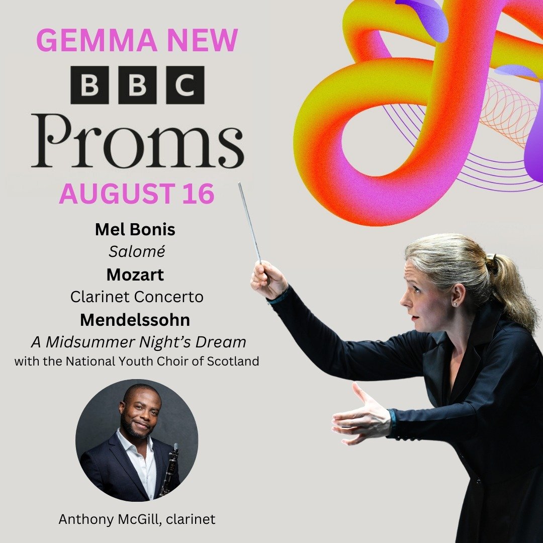 Just announced: @GemmaNewMusic returns to the @BBC_Proms for a second season in a row! On August 16, 2024, she leads the BBC Scottish Symphony Orchestra @BBCSSO, which she conducted in her Proms debut last summer, on a program of Mel Bonis&rsquo;s &l