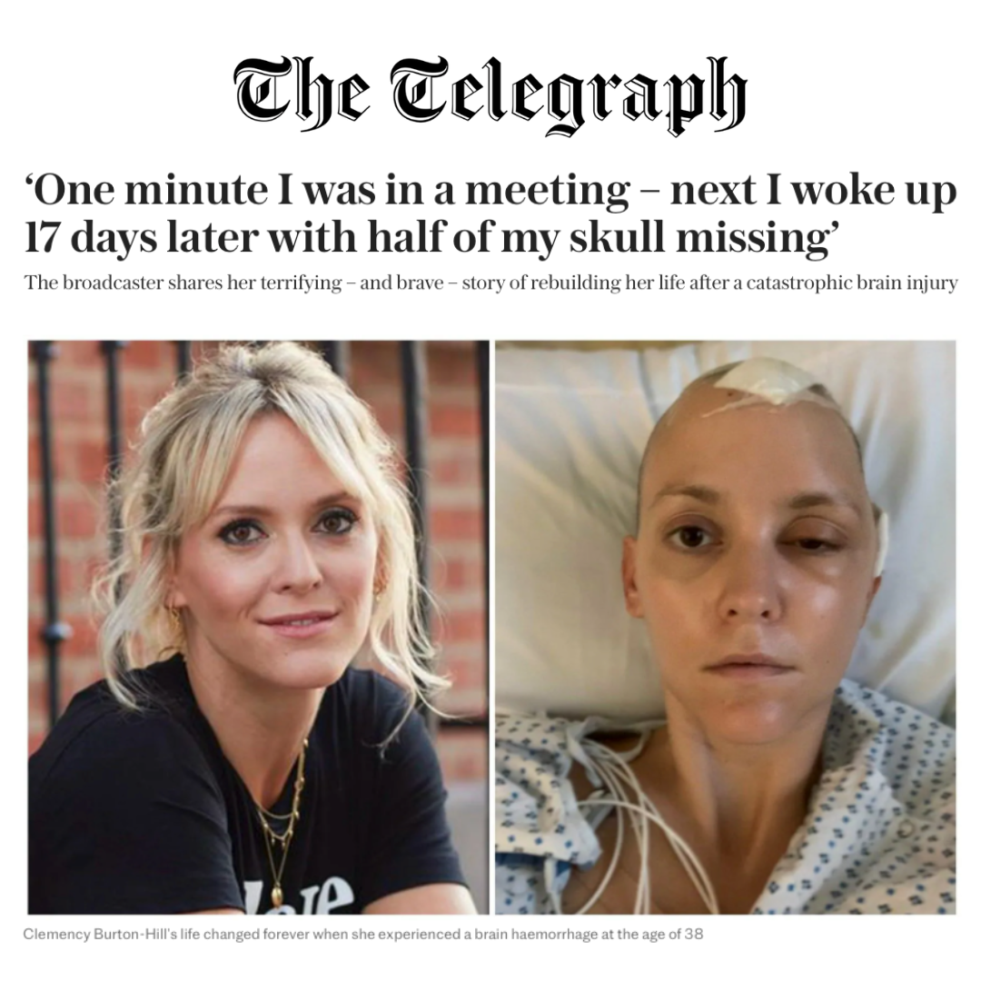 “Rebuilding Life After A Brain Haemorrhage” – The Telegraph