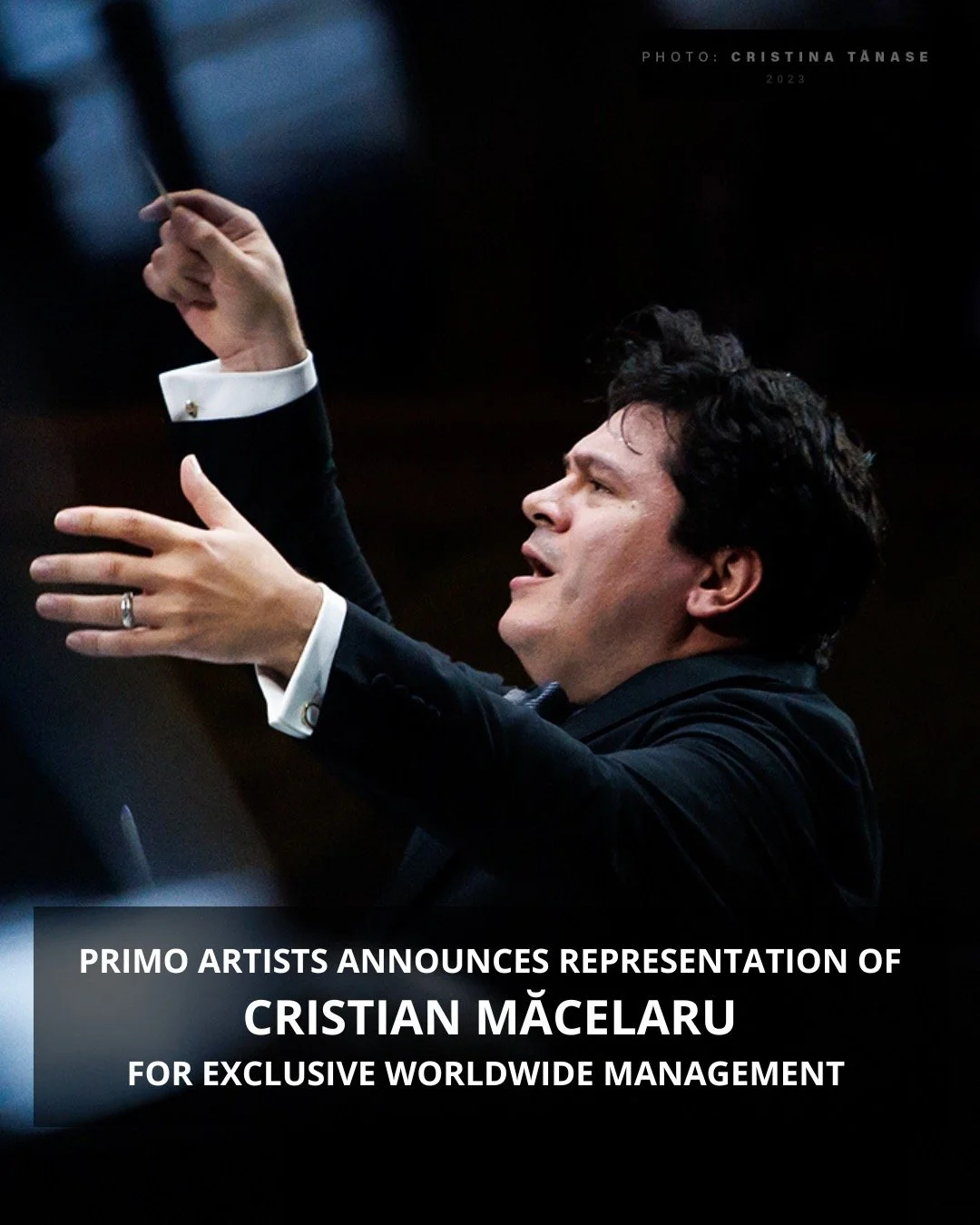 📣 ANNOUNCEMENT: We are pleased to announce the expanded representation of @Cristian.Macelaru for Exclusive Worldwide Management, effective immediately. The agency will become his General Management and will continue to oversee his Publicity and Soci